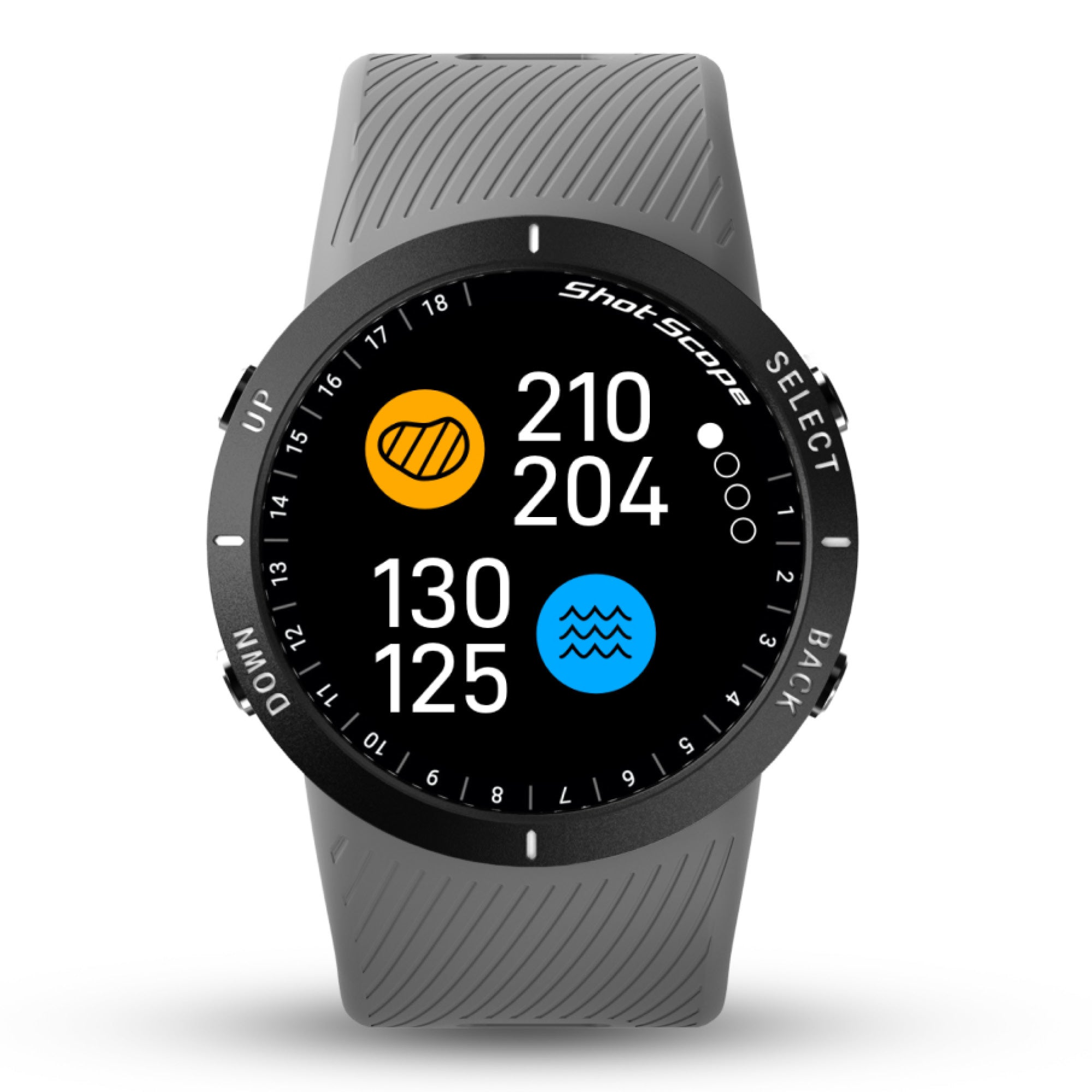 Shot Scope V5 GPS Watch - Grey