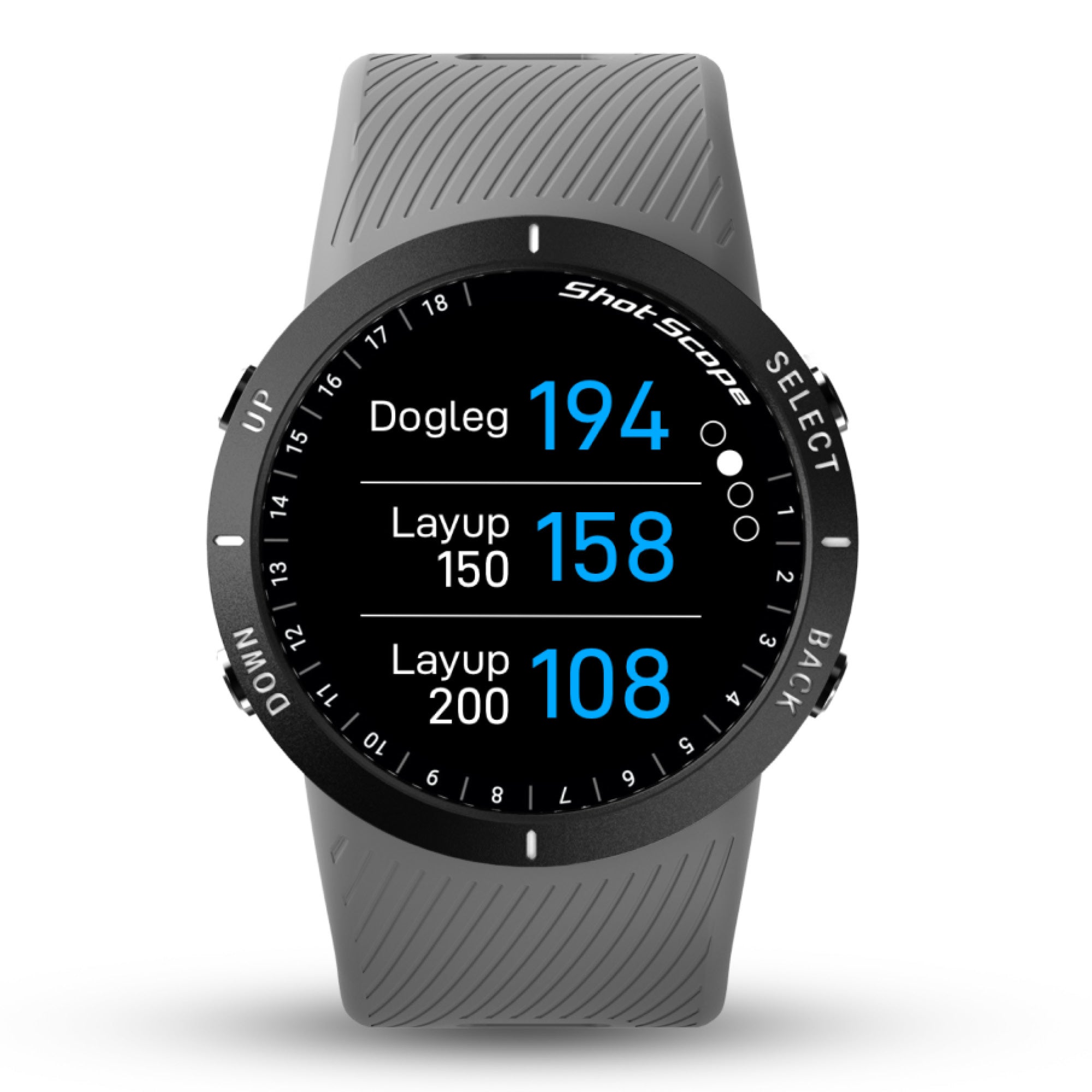 Shot Scope V5 GPS Watch - Grey