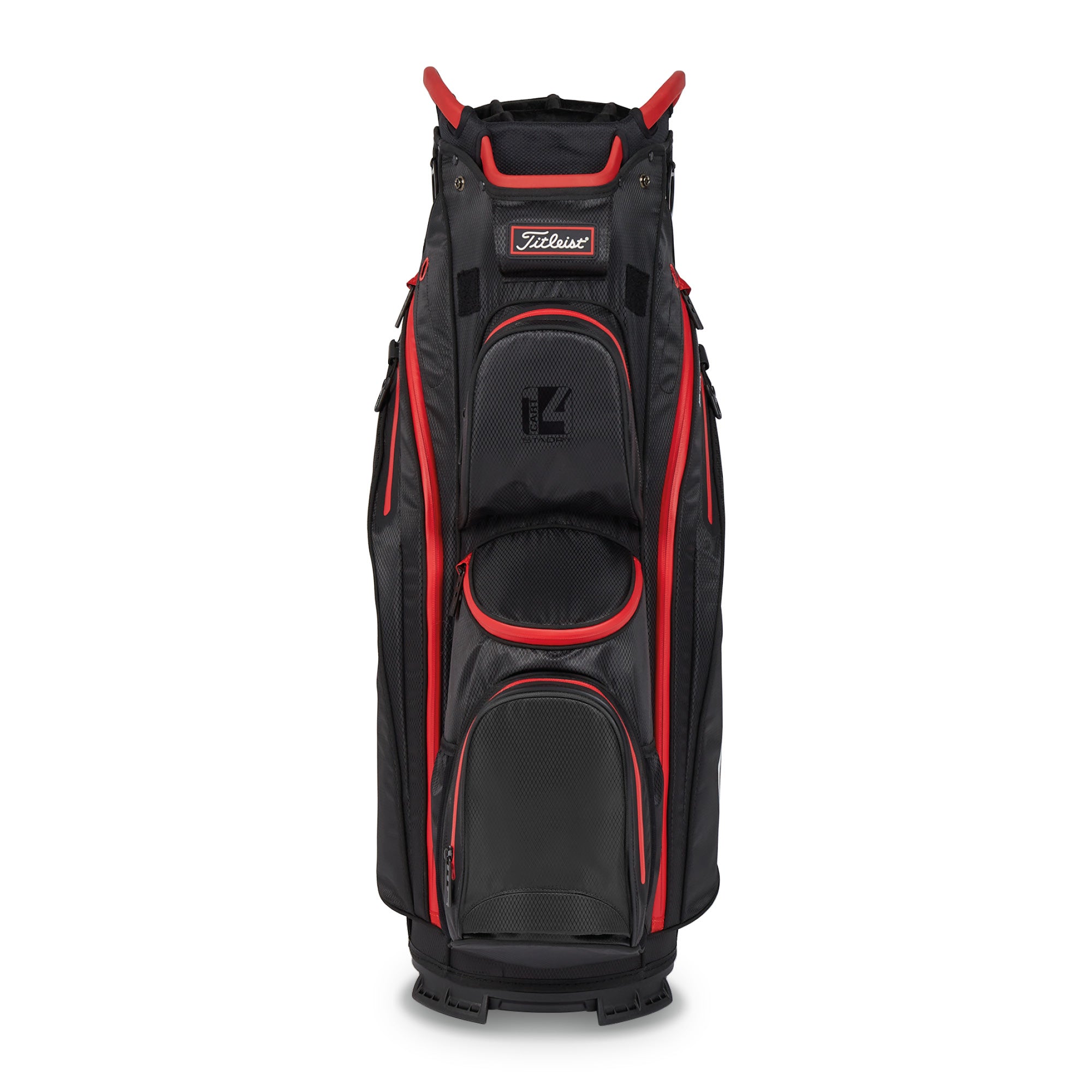 Titleist Cart 14 Stadry Golf Cart Bag - Black, Black & Red