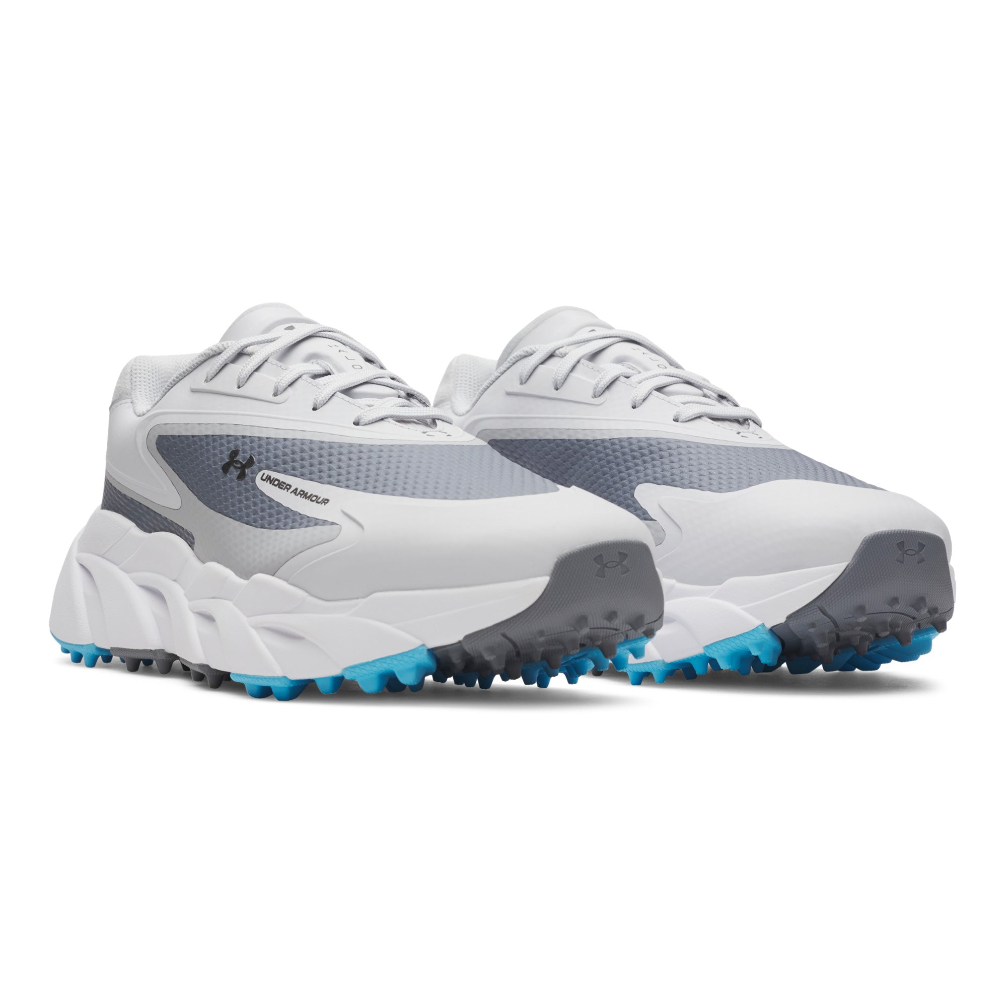 Under Armour Halo Hybrid Spikeless Golf Shoes - Halo Grey, Halo Grey & Metallic Black
