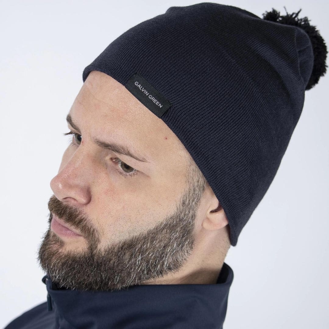 Galvin Green Lemmy Bobble Hat (Navy)
