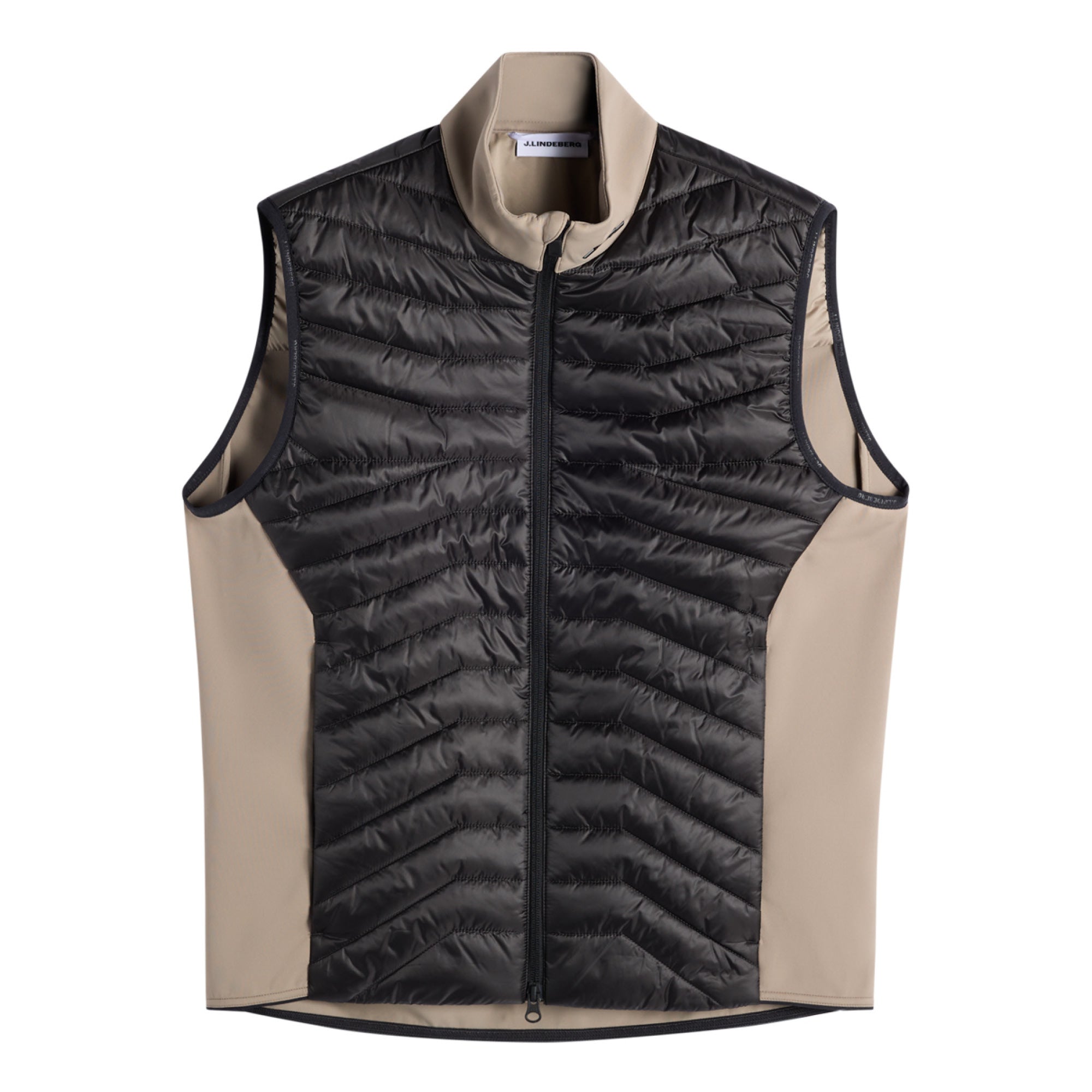 J Lindeberg Heyden Quilt Hybrid Vest - Brindle