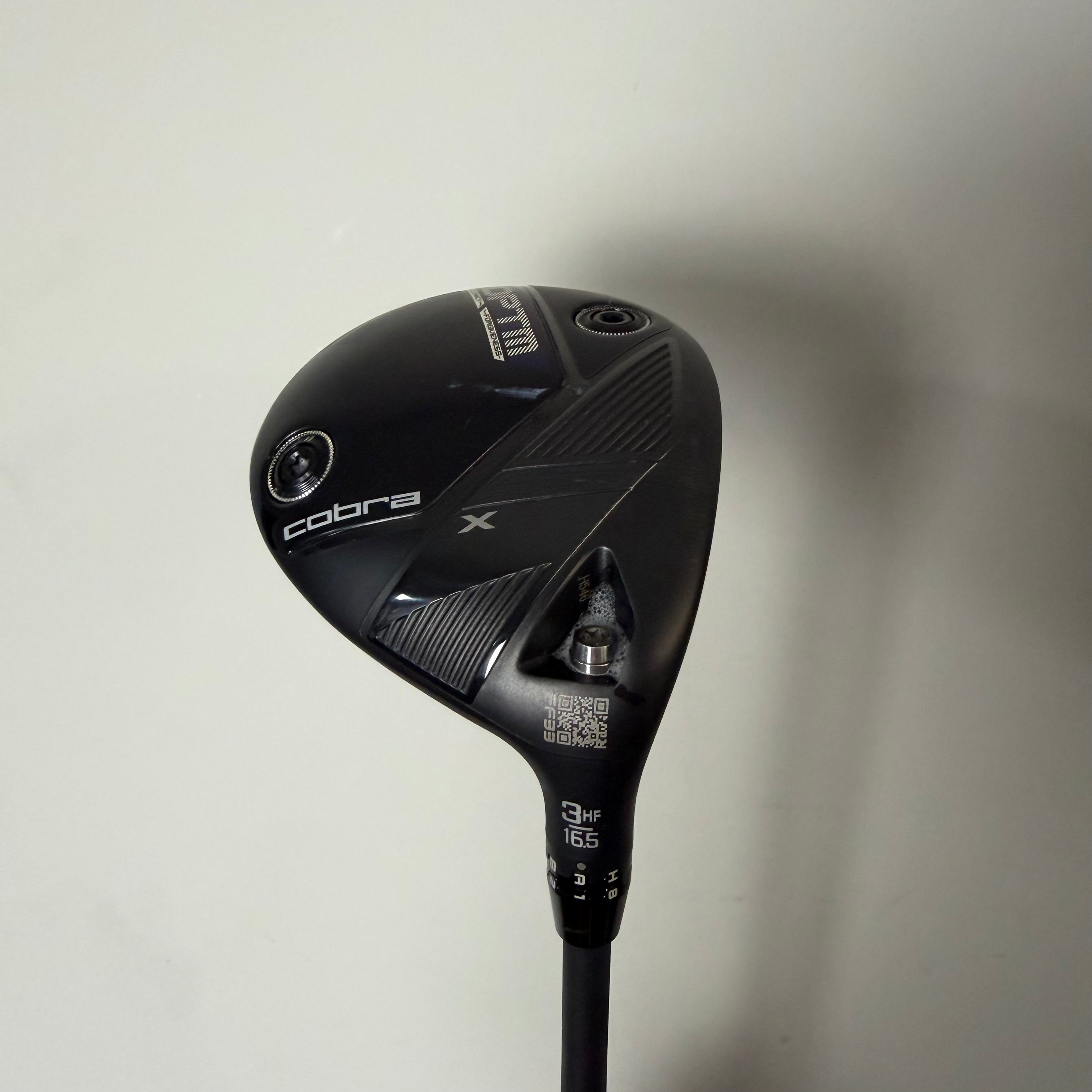 Cobra OPTM X Fairway Wood - 16.5 Degree - Project X Denali Frost Silver 70g X-Stiff 6.5 - Golf Pride Z Grip
