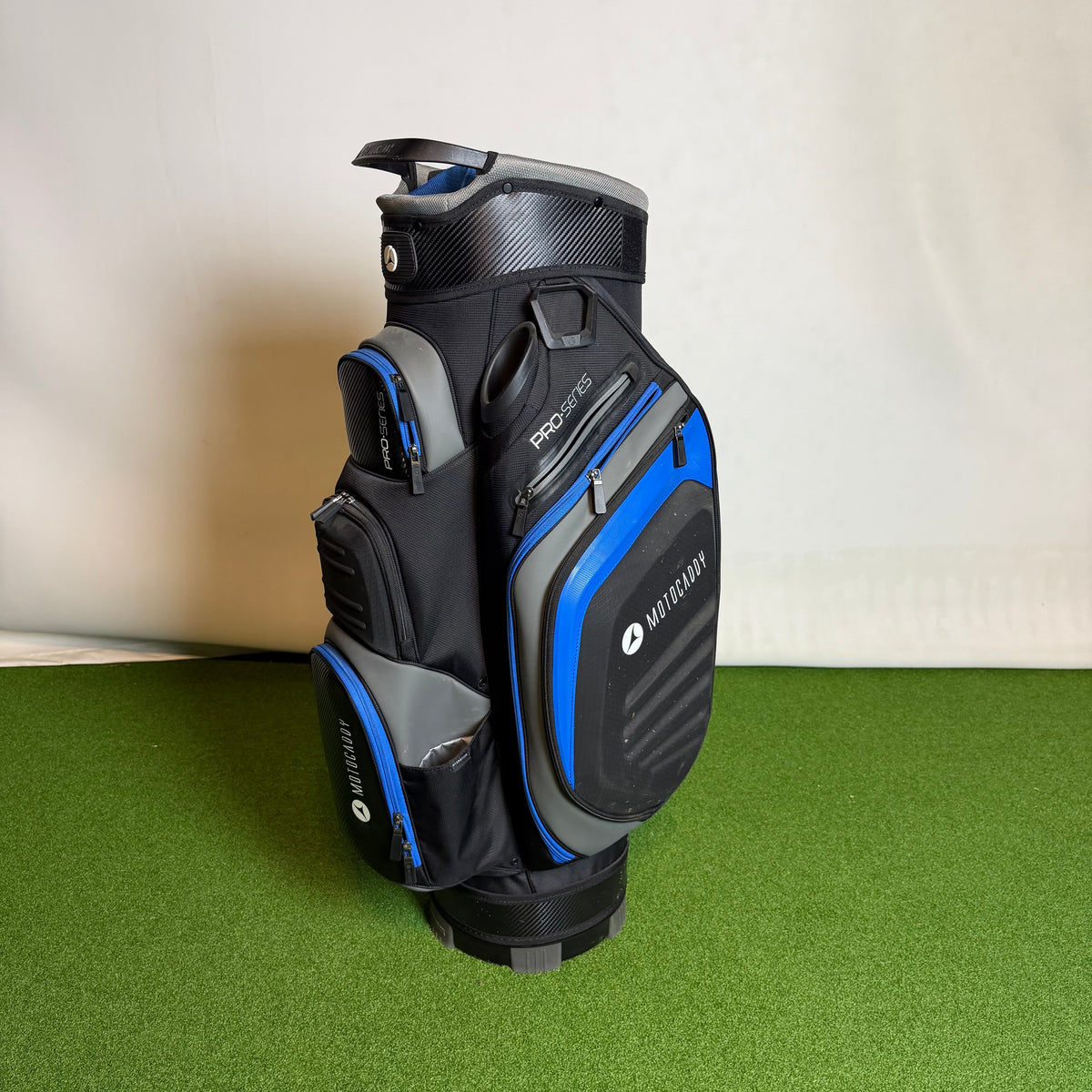Motocaddy Pro Series Cart Bag - Charcoal & Blue (Pre-Owned)
