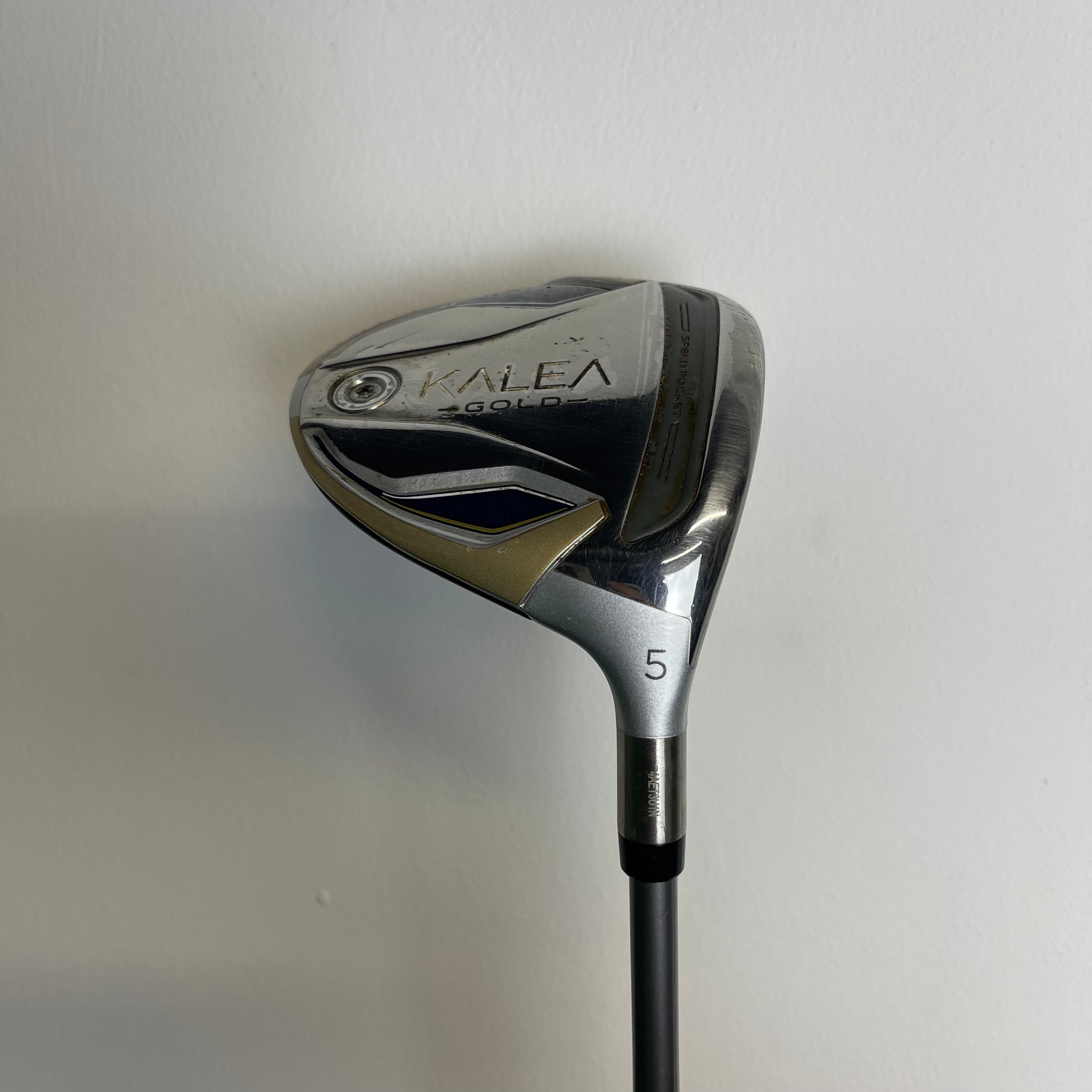 TaylorMade Kalea Gold Ladies 5 Wood - 40 Soft L Flex - Superstroke Ladies