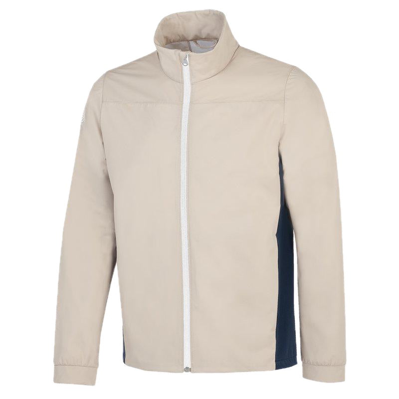 Galvin Green Lloyd Full Zip Golf Jacket - Sand, Navy & White