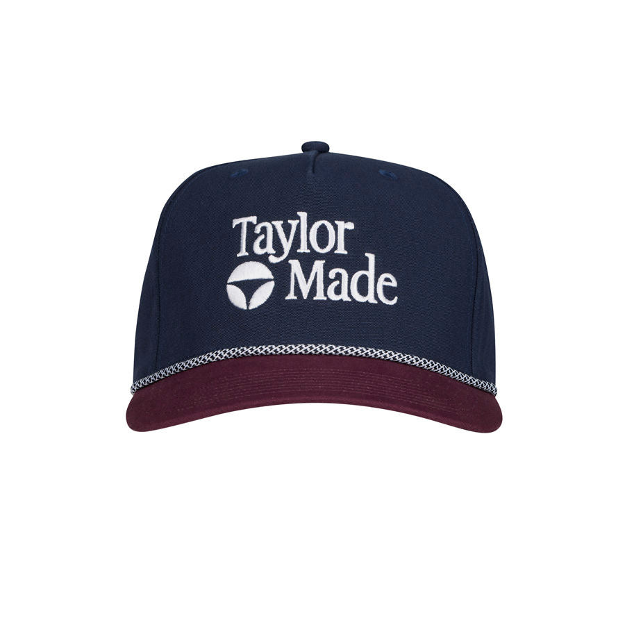 TaylorMade A-Frame Stock Rope Snapback Golf Cap- Navy