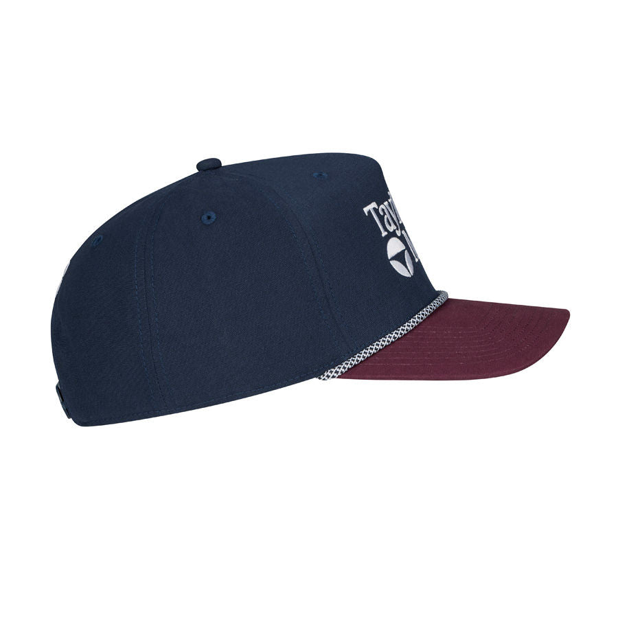TaylorMade A-Frame Stock Rope Snapback Golf Cap- Navy