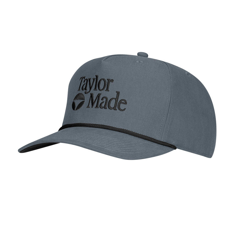 TaylorMade A-Frame Stock Rope Snapback Golf Cap - Grey