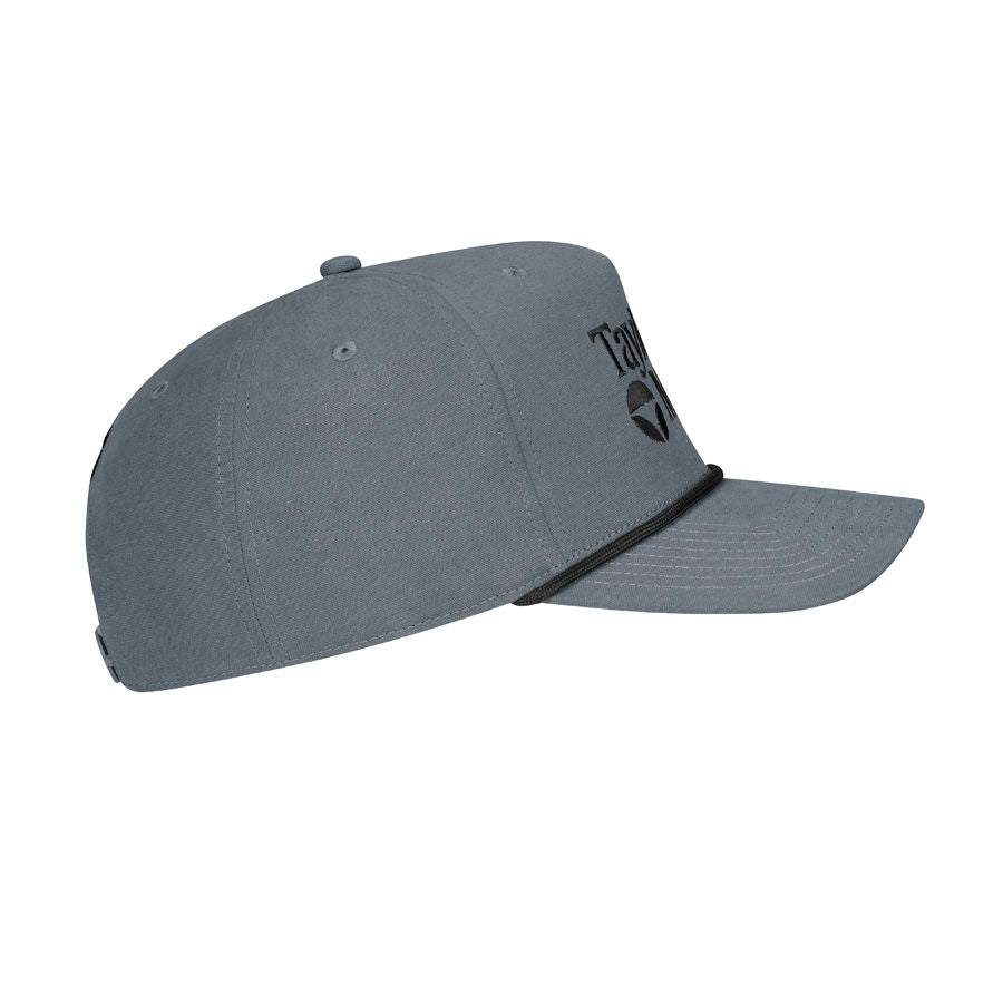 TaylorMade A-Frame Stock Rope Snapback Golf Cap - Grey