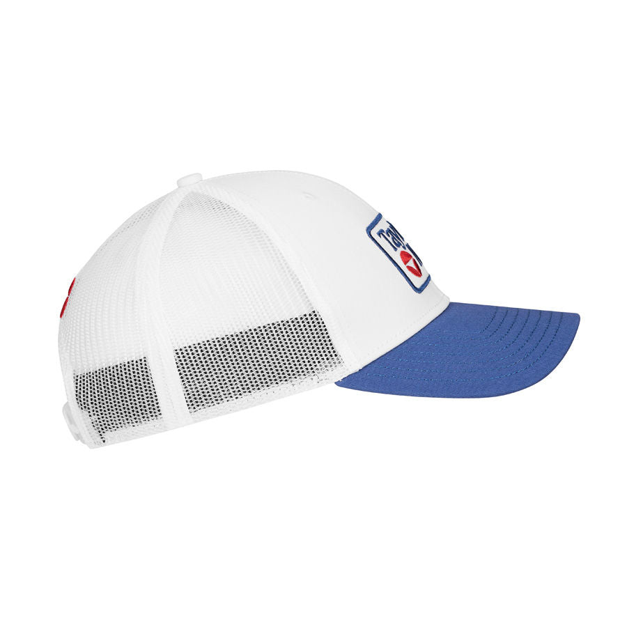 TaylorMade Radar Legacy Trucker Hat - White & Blue