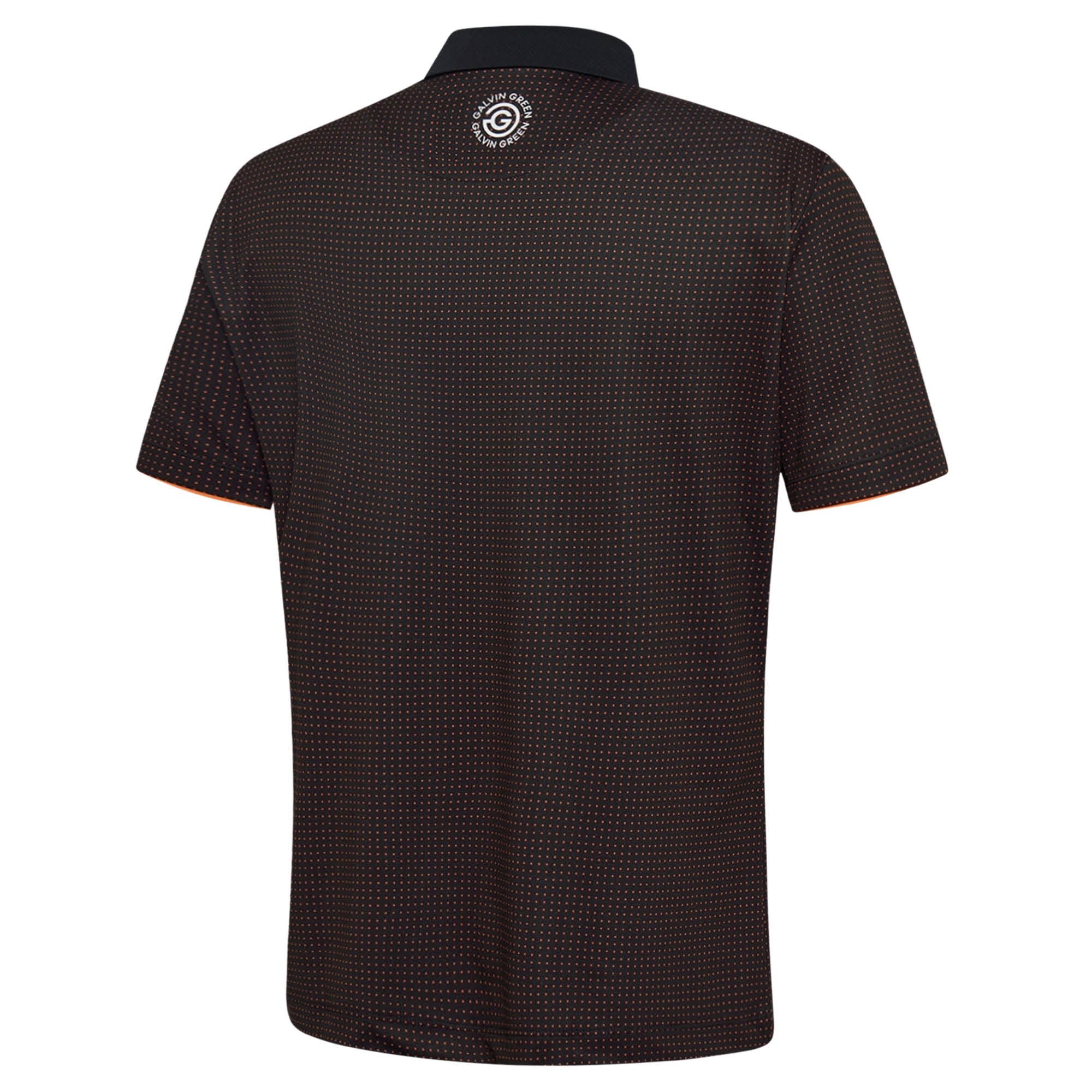 Galvin Green Medley Golf Polo Shirt - Black/Orange