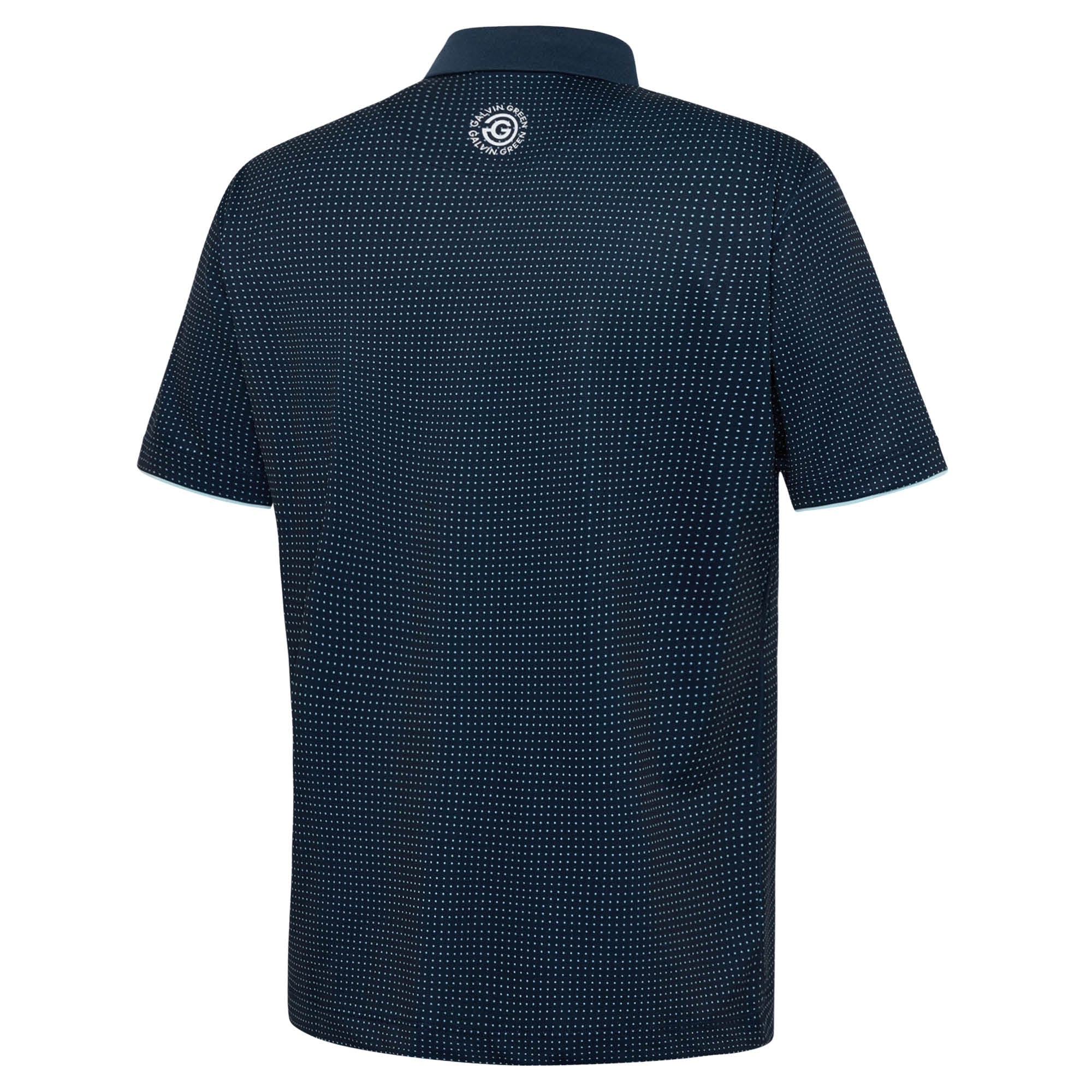 Galvin Green Medley Golf Polo Shirt - Crystal Blue/Navy