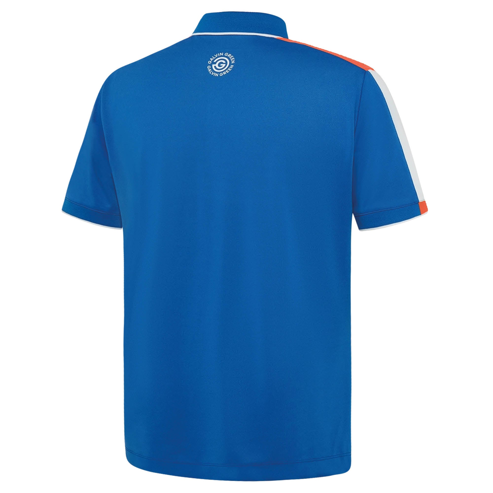 Galvin Green Mulligan Golf Polo Shirt - Royal Blue/White/Orange