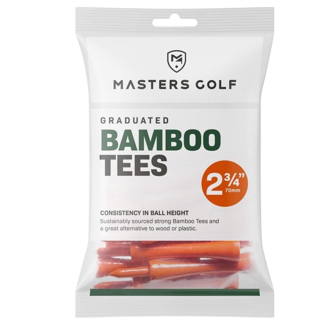 Masters Golf Bamboo Castle Golf Tees - Orange