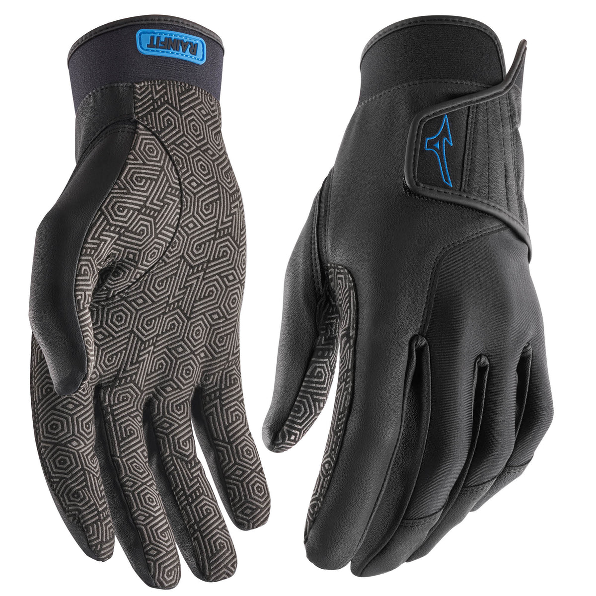 Mizuno Rainfit Wet Weather Golf Glove Pair - Black