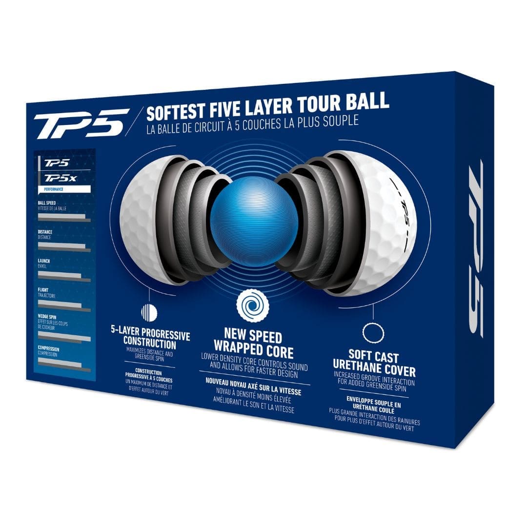 Taylormade 2024 TP5 Golf Balls (White)