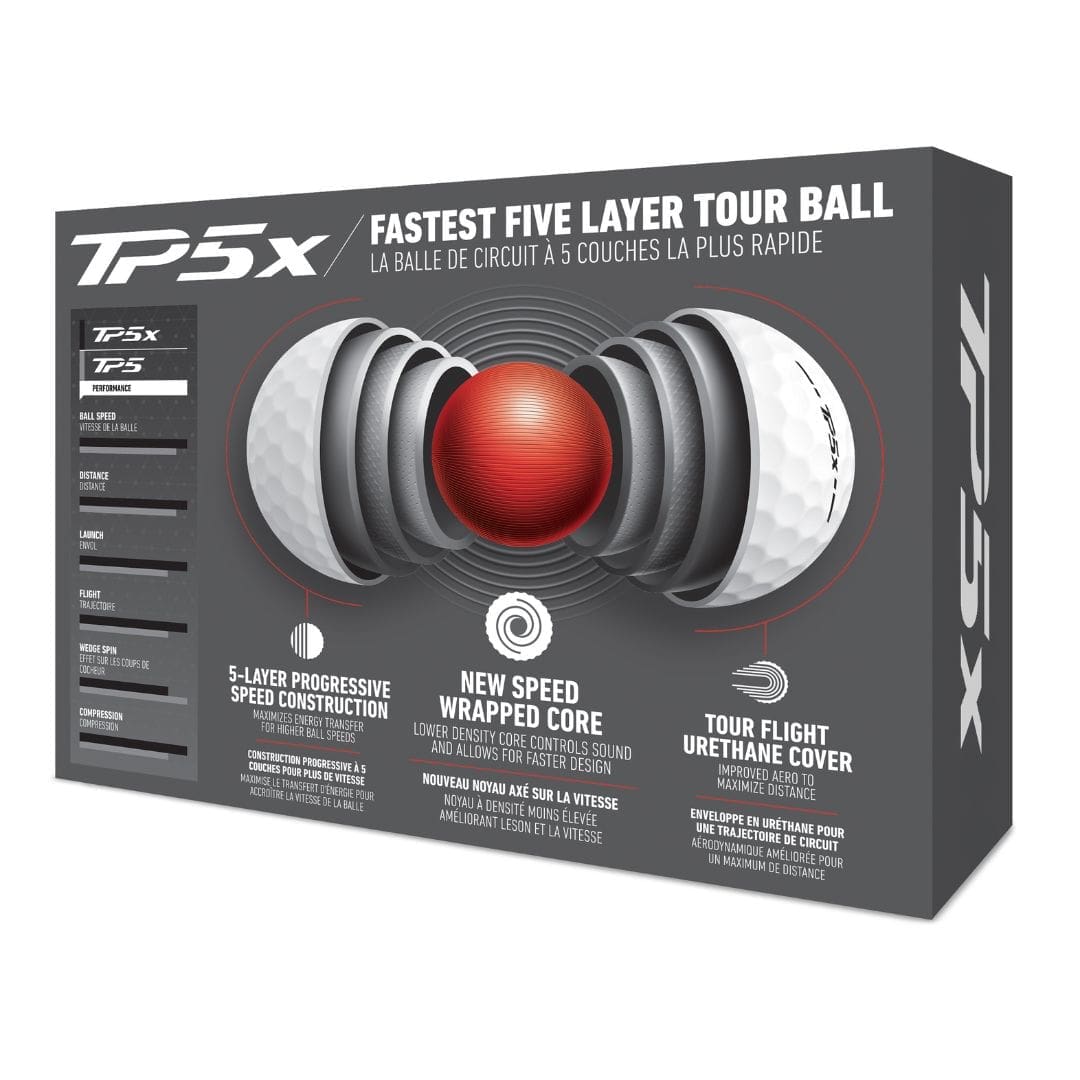 Taylormade 2024 TP5x Golf Balls (White)