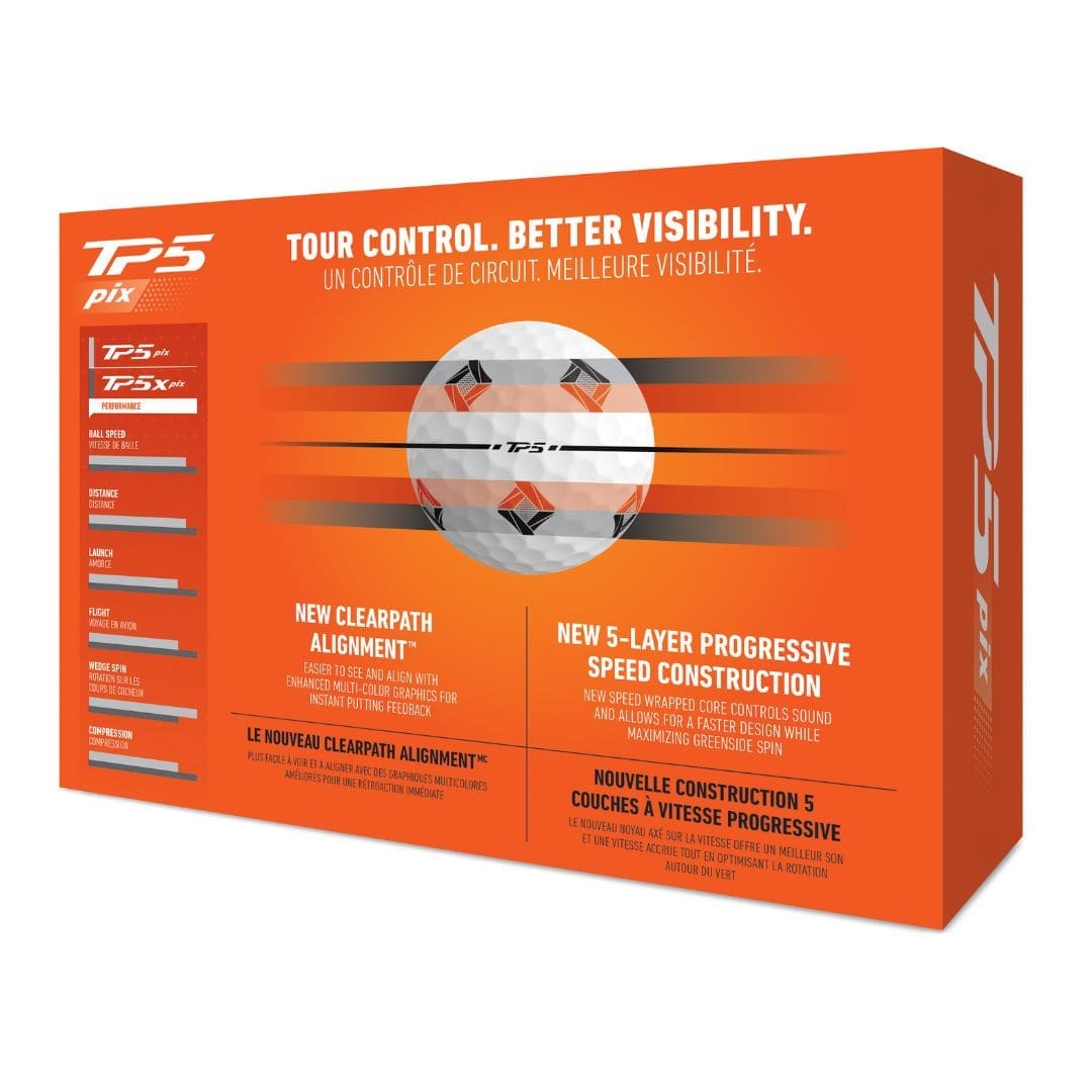 Taylormade 2024 TP5 Pix 3.0 Golf Balls (White)
