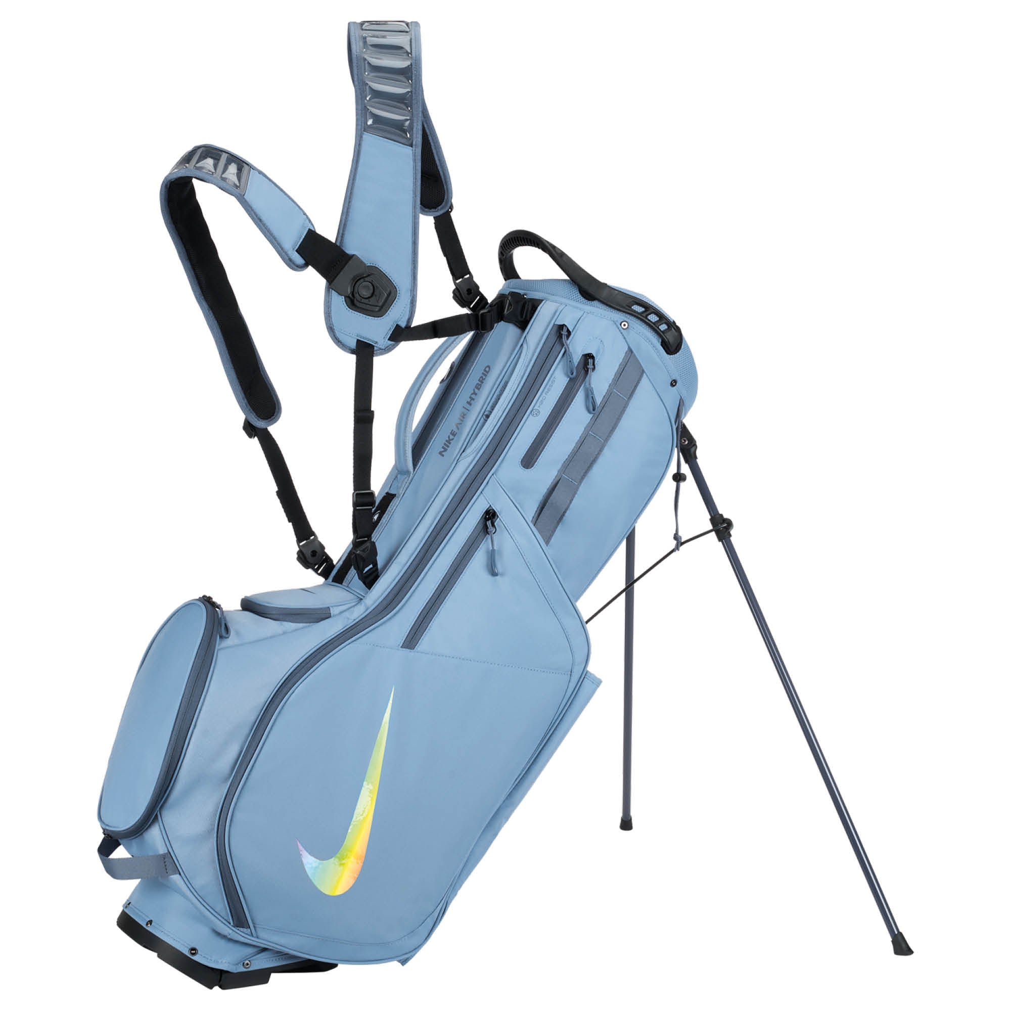 Nike Air Hybrid 2 Golf Stand Bag - Work Blue, Diffused Blue & Multi Iridescent