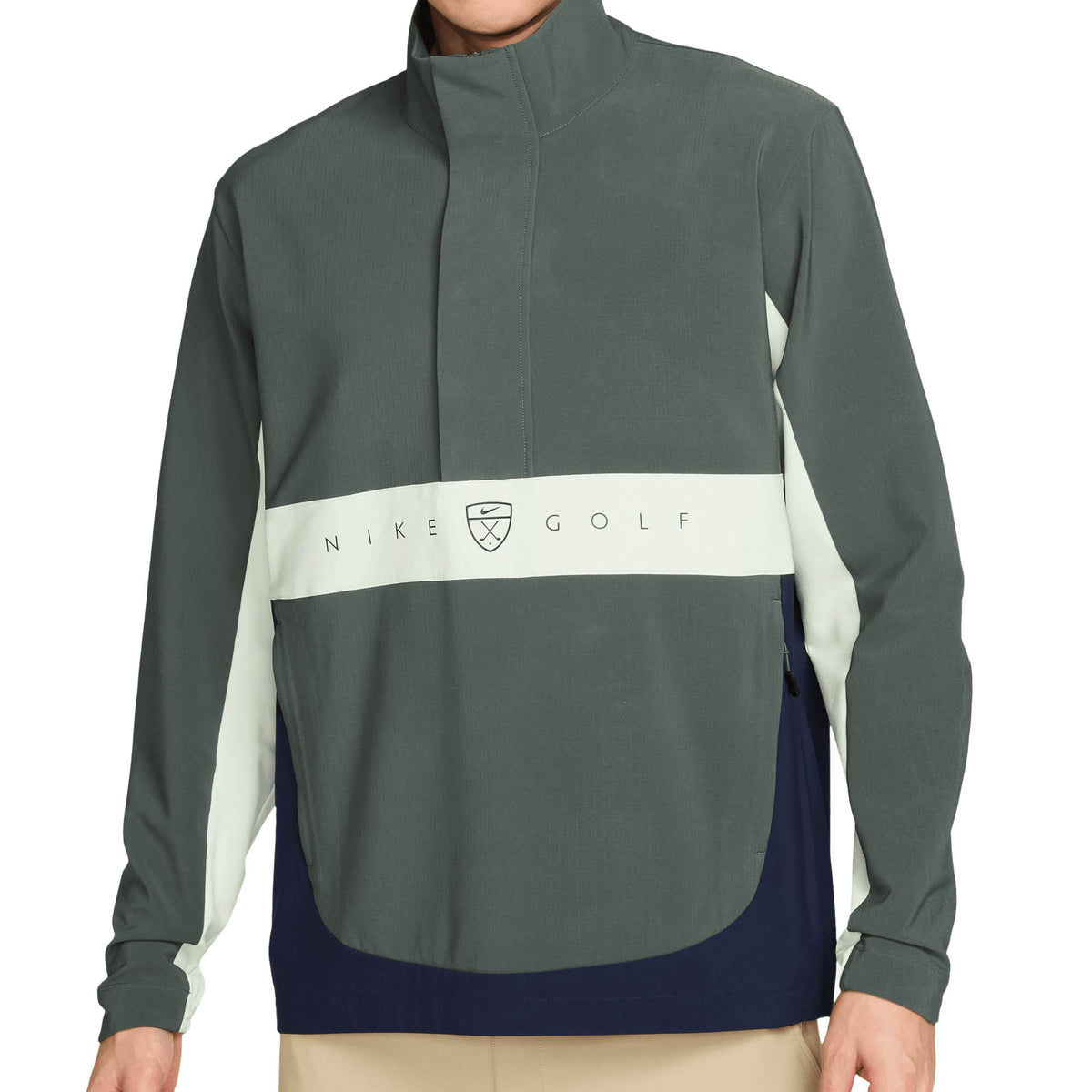 Nike Repel Soft Shell Golf Jacket - Camo Green & College