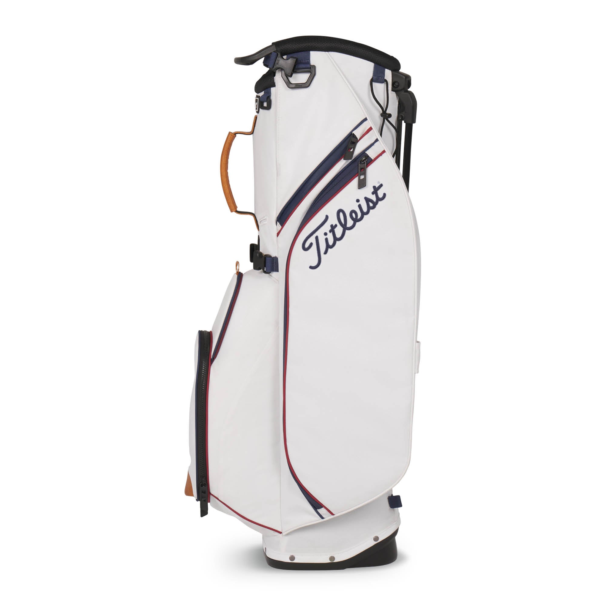 Titleist Players S4 Nautical Links Collection Golf Stand Bag - White, Burgundy & Navy
