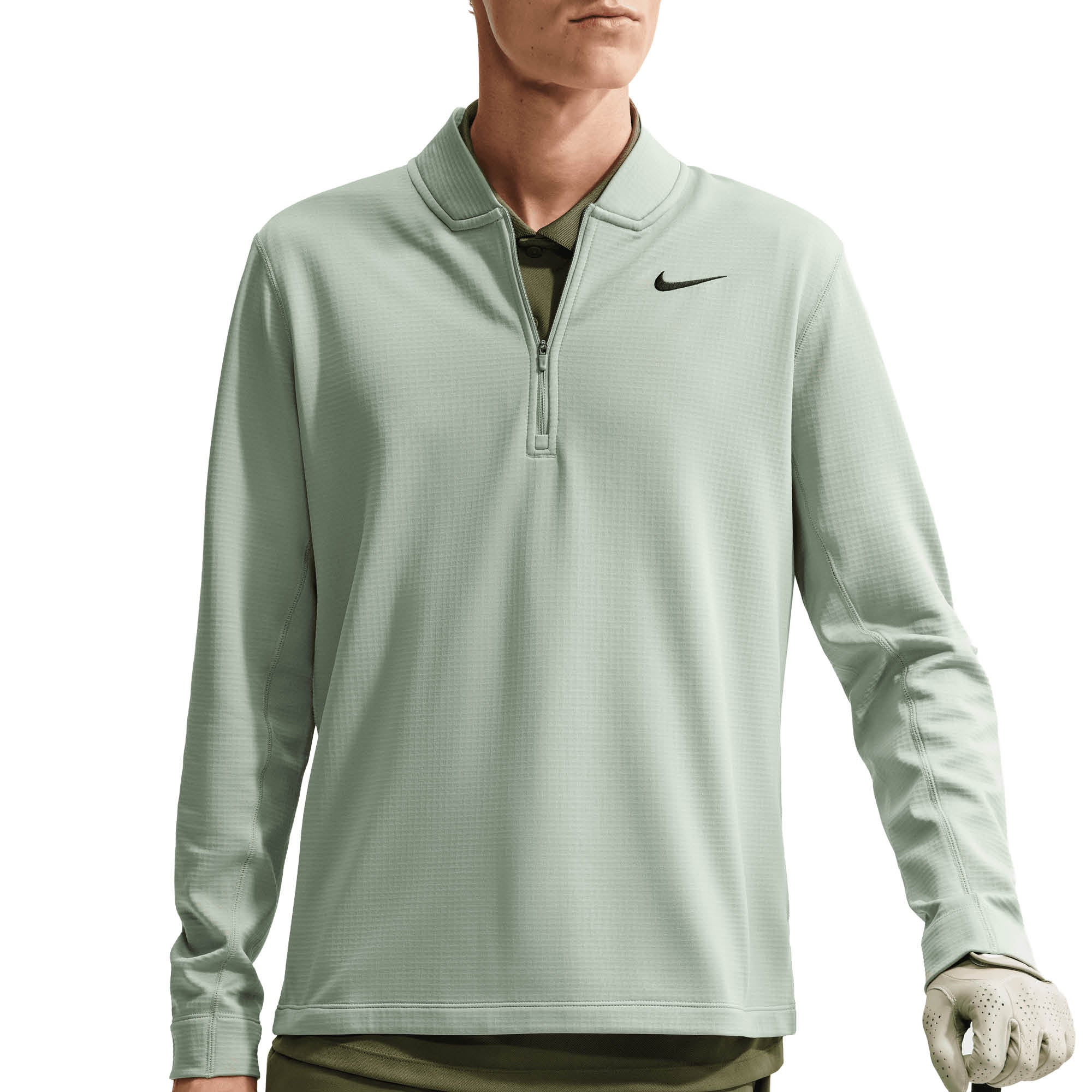 Nike Velocity Therma-Fit 1/2 Zip Golf Pullover - Jade Green