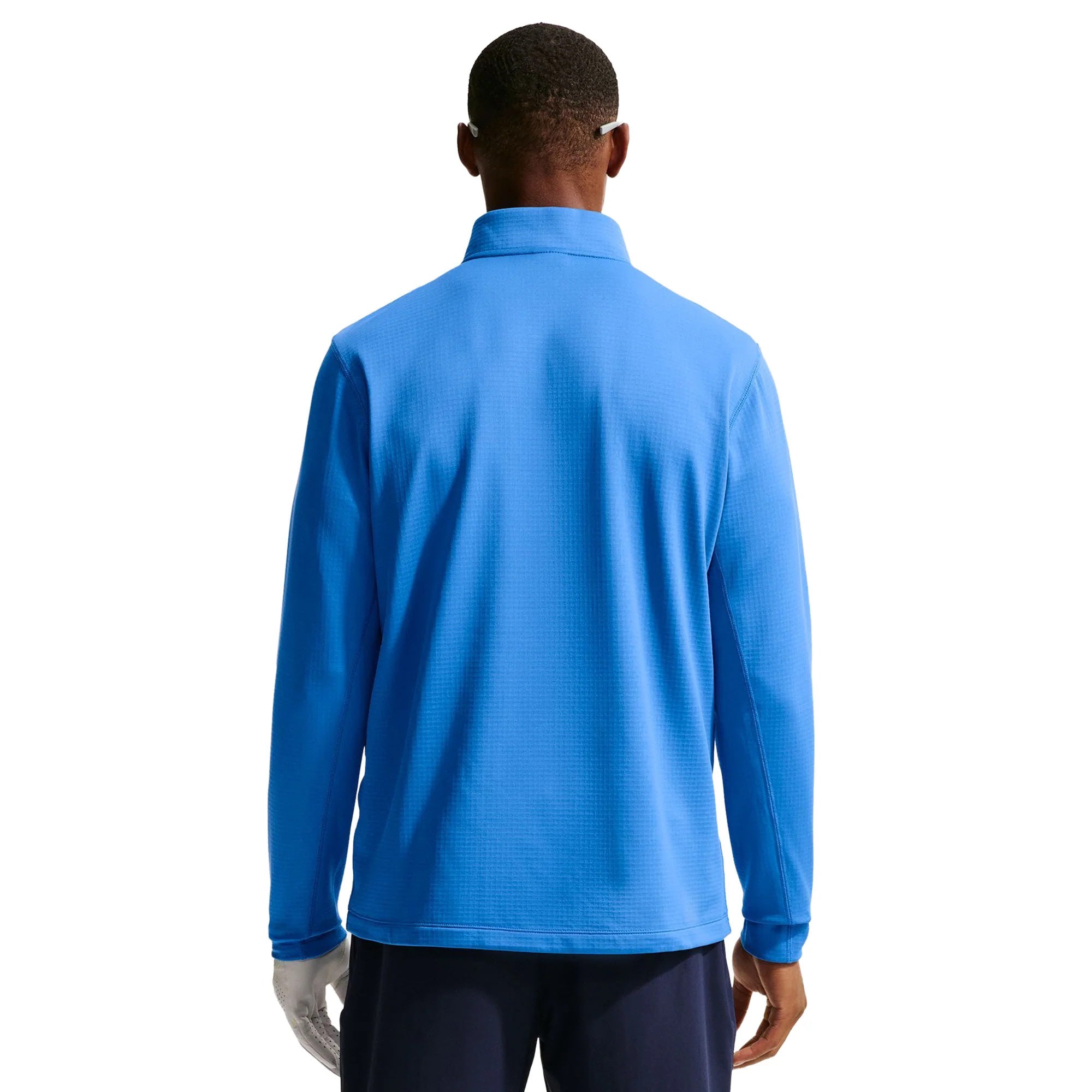 Nike Velocity Therma-Fit 1/2 Zip Golf Pullover - Pacific Blue & White