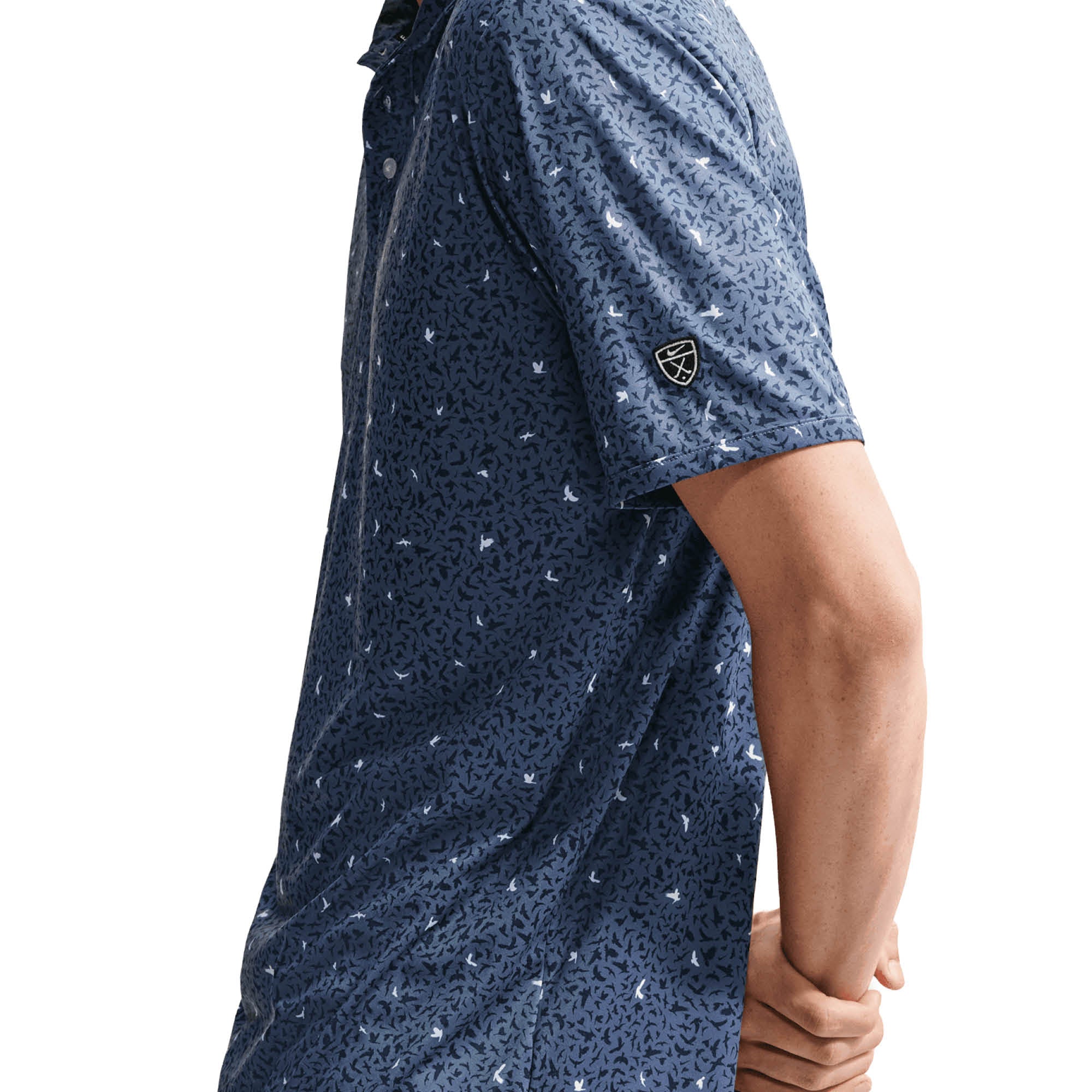 Nike Velocity Dri-FIT Micro-Print Golf Polo Shirt - Diffused Blue