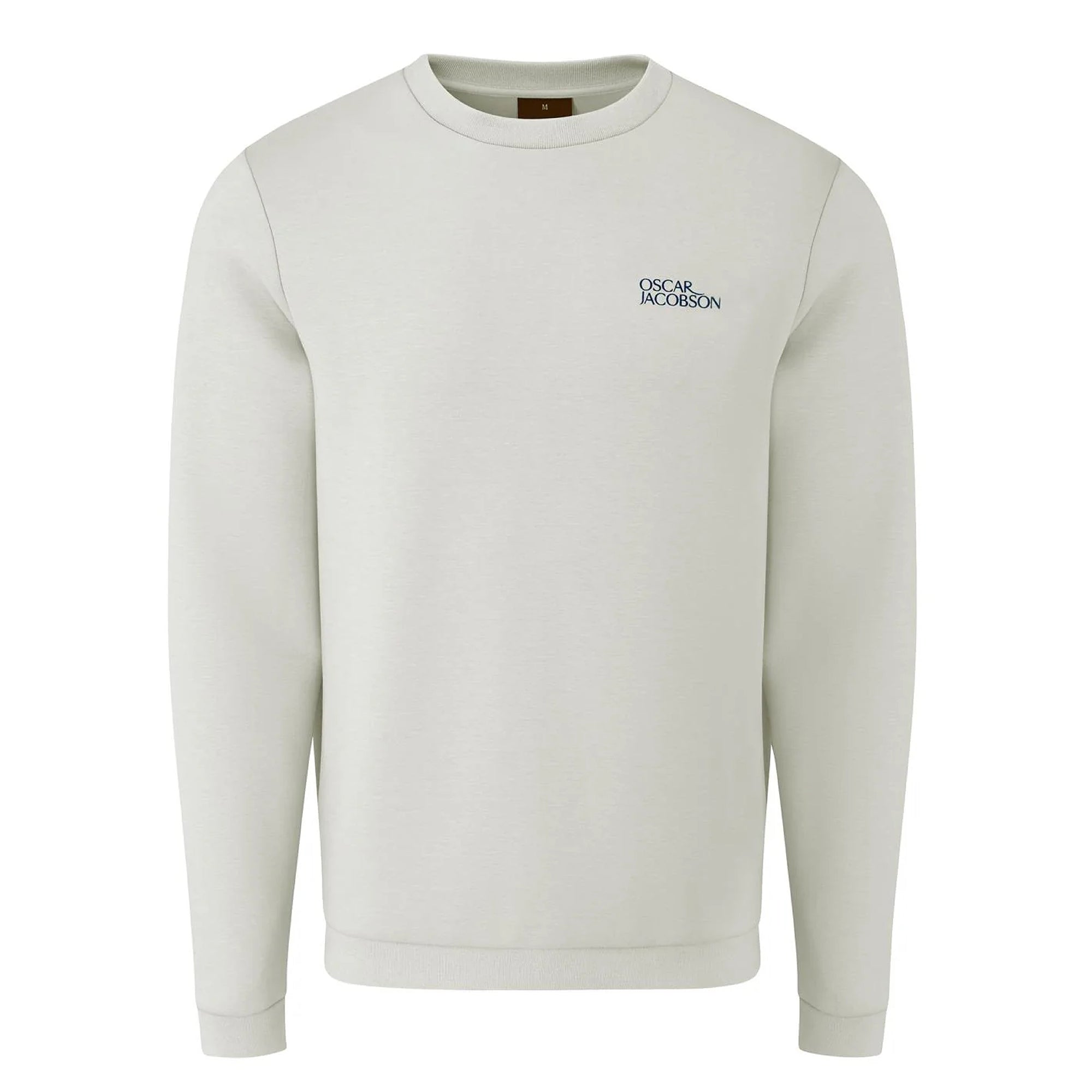 Oscar Jacobson Johnstone Tour Crew Neck Golf Sweater - Aluminium