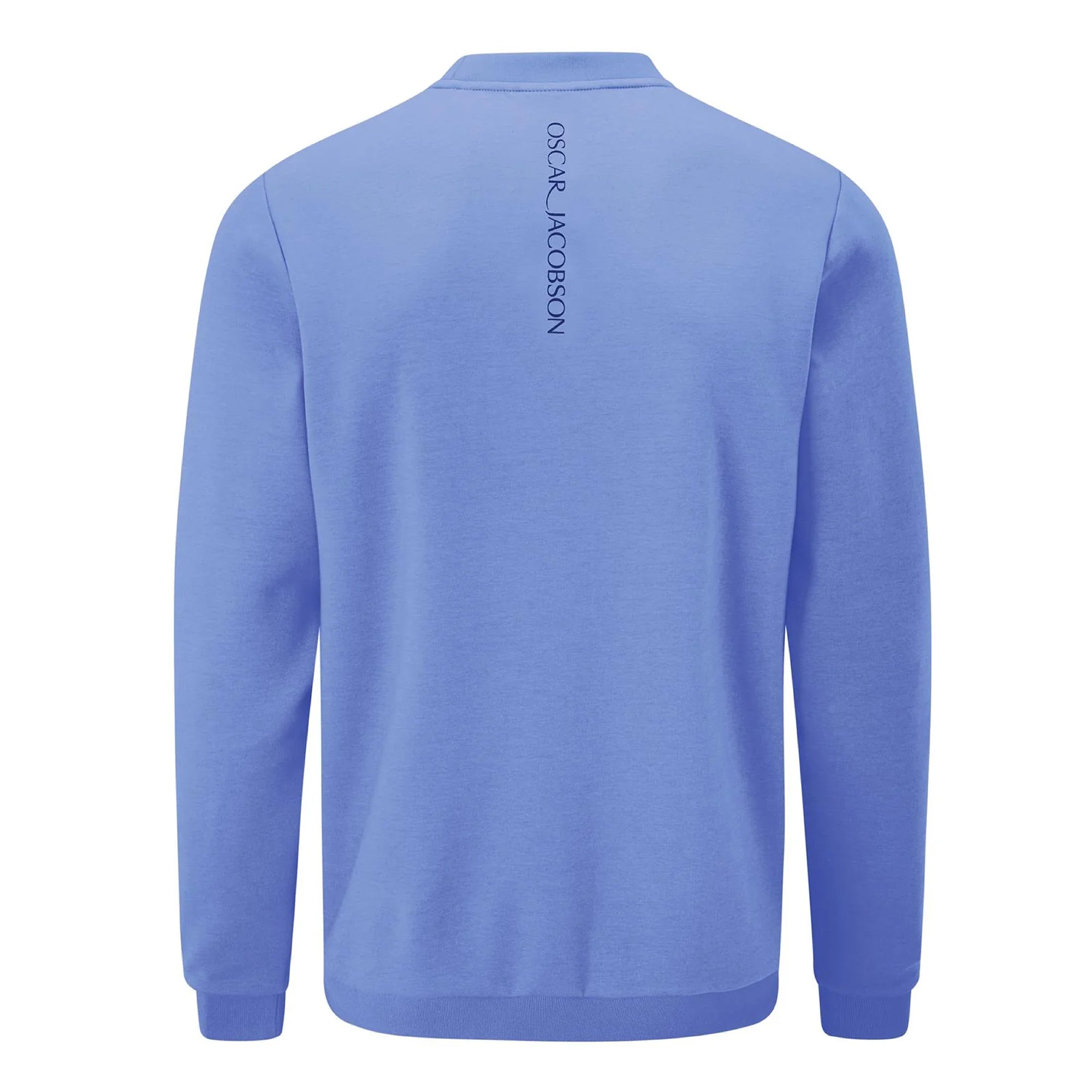 Oscar Jacobson Johnstone Tour Crew Neck Golf Sweater - Dodger Blue