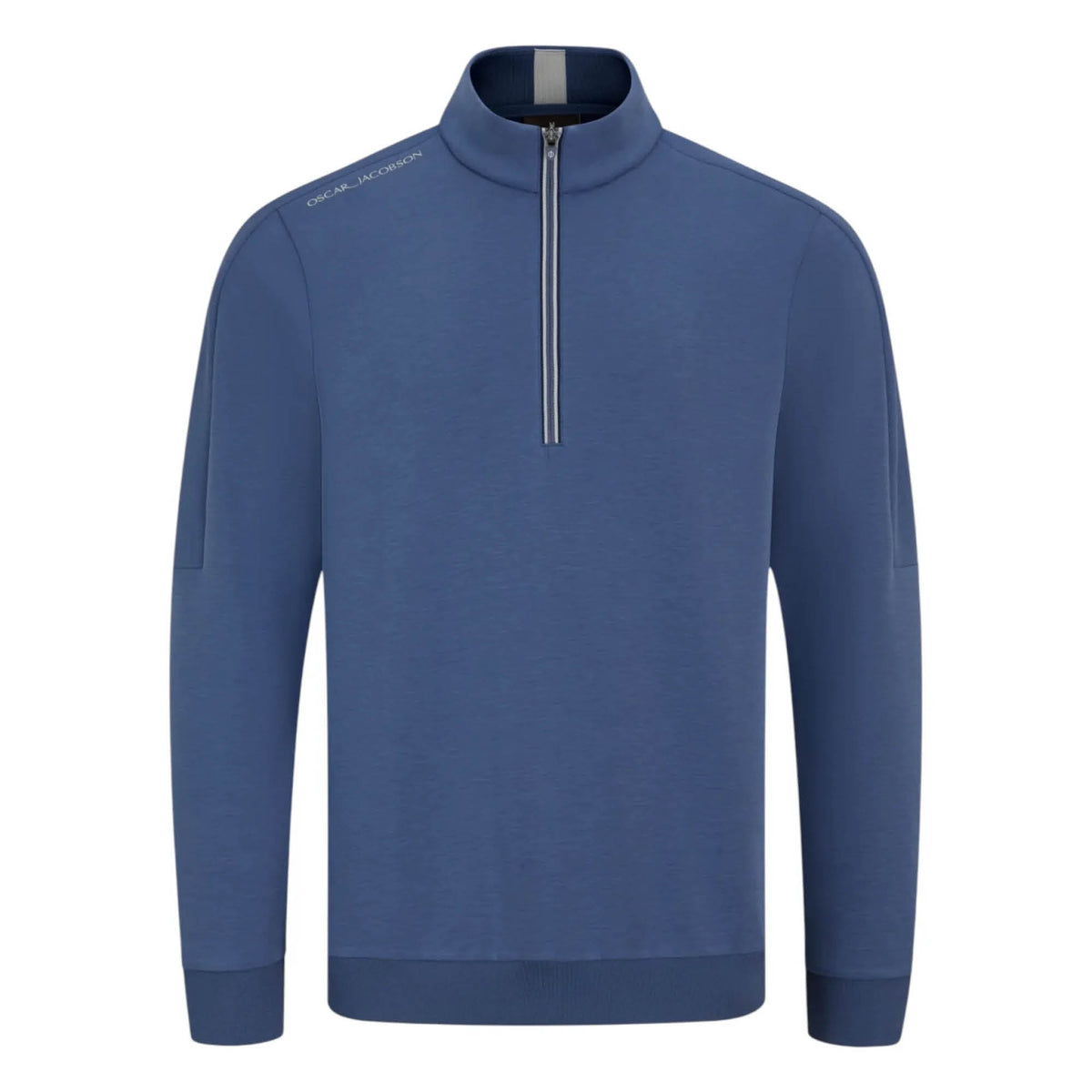 Oscar Jacobson Drew 1/4 Zip Golf Pullover - Savoy Blue