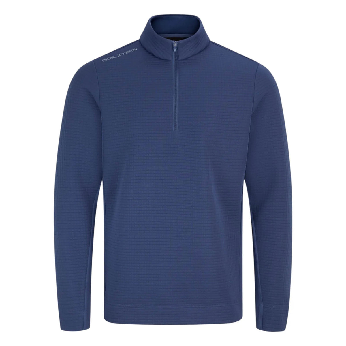 Oscar Jacobson Waite 1/4 Zip Golf Midlayer - Savoy Blue