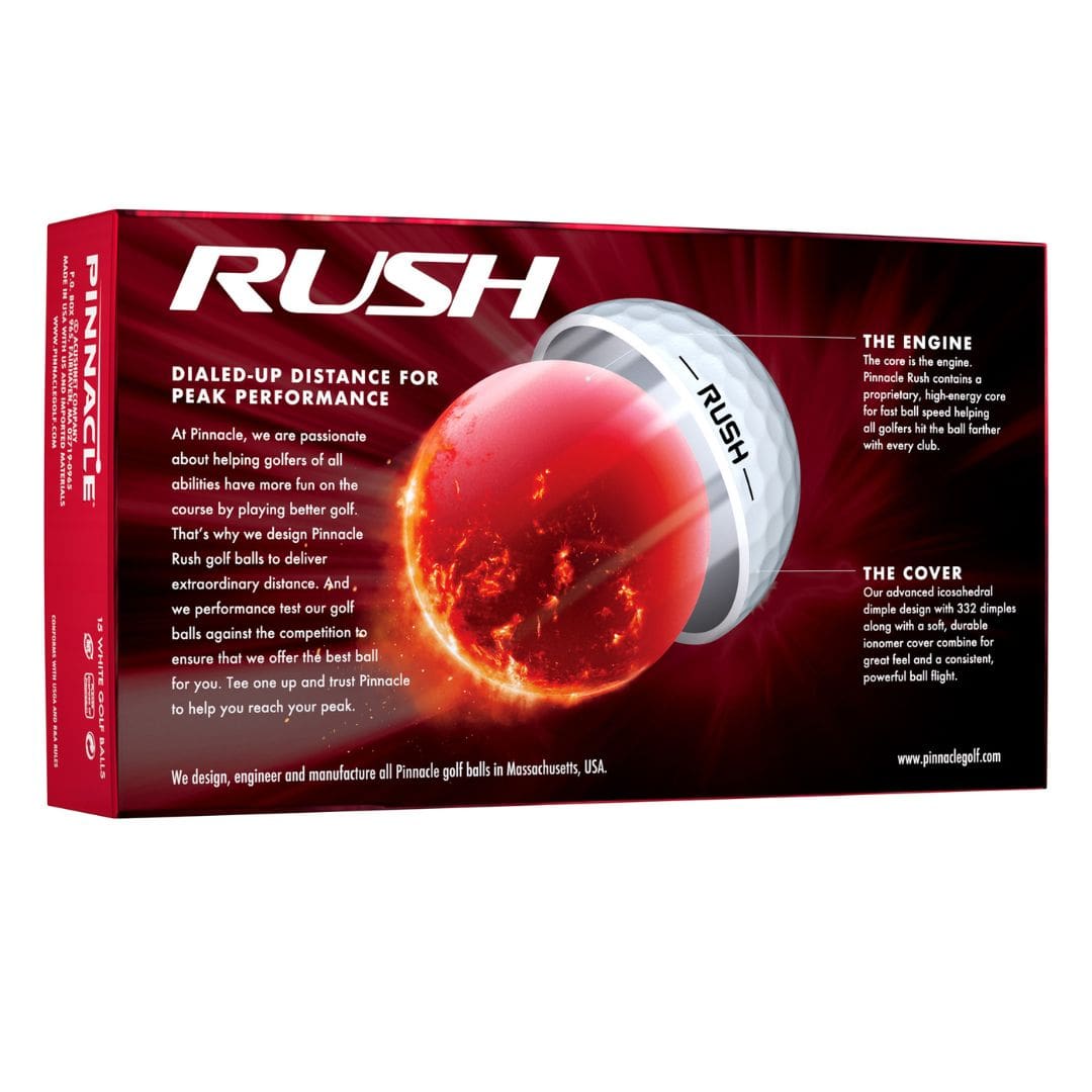 Pinnacle Rush Golf Balls (White) 15 Pack