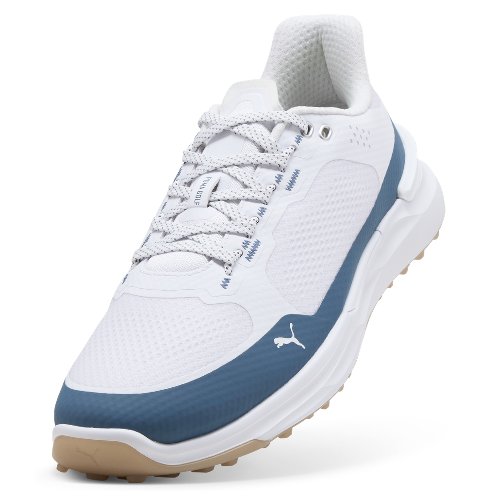 Puma Ignite Elevate X Spikeless Golf Shoes - Puma White & Dark Indigo