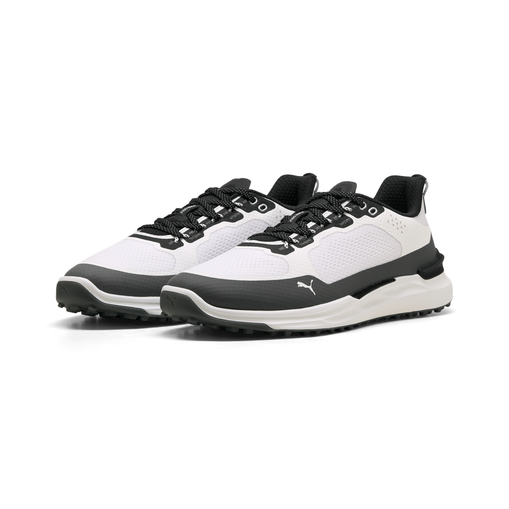 Puma Ignite Elevate X Spikeless Golf Shoes - Puma White, Slate Sky & Black