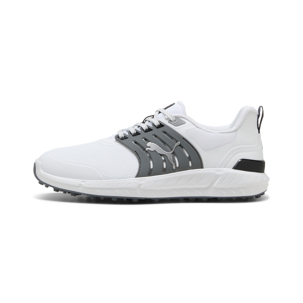 Puma Ignite Elevate 2 Tour Spiked Golf Shoes - Puma White, Slate Sky & Black
