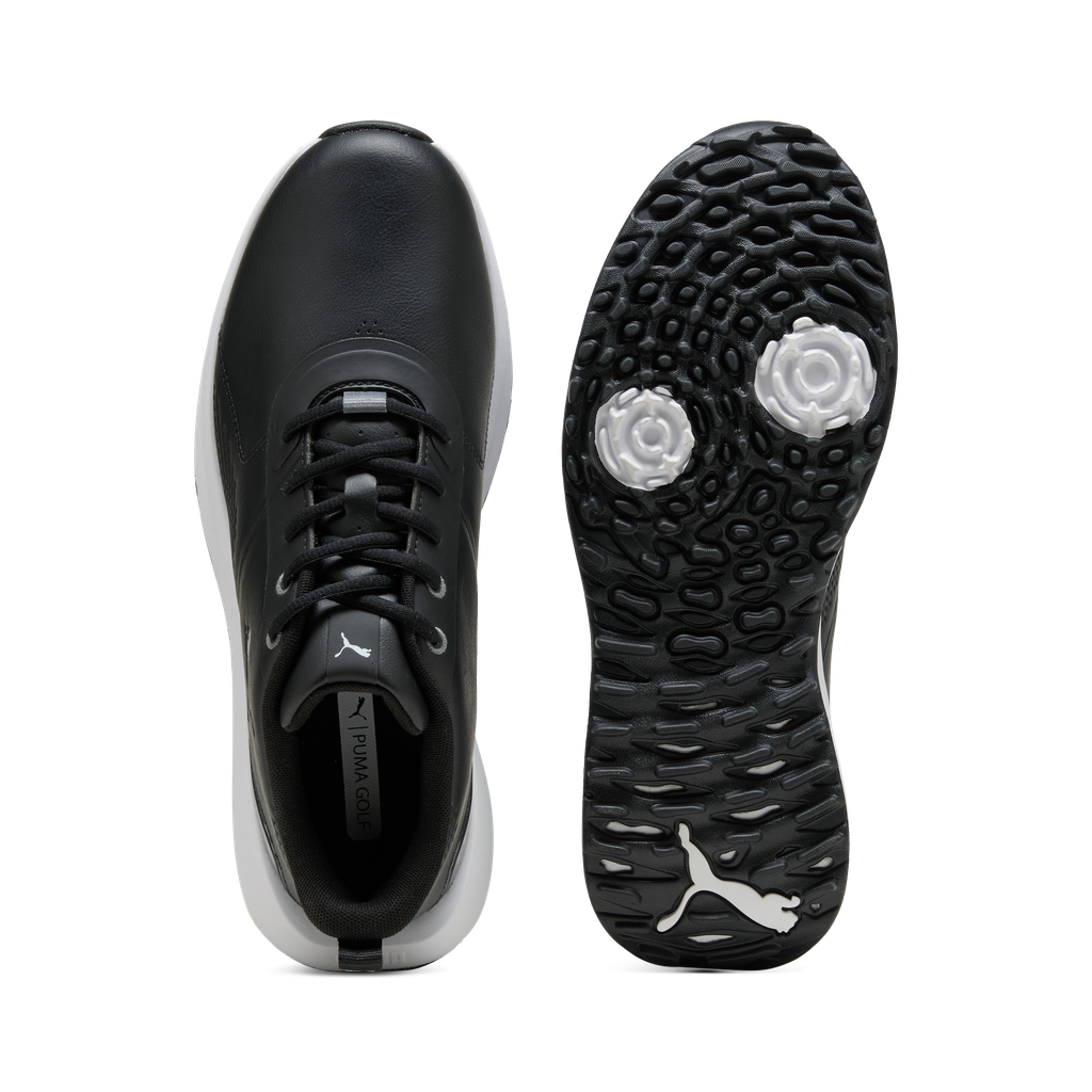 Puma Fusion Grip 6 Evo Spikeless Golf Shoes - Puma Black & Puma Silver