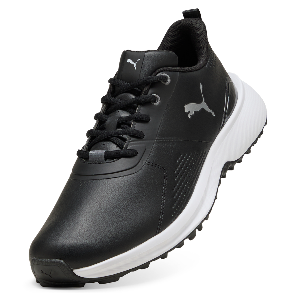 Puma Fusion Grip 6 Evo Spikeless Golf Shoes - Puma Black & Puma Silver