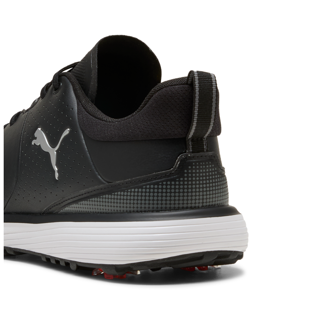 Puma Fusion Grip ST Spiked Golf Shoes - Puma Black & Puma Silver