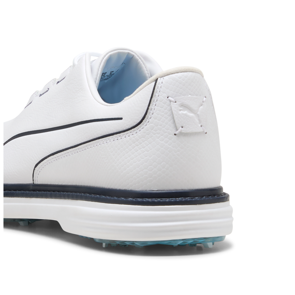 Puma Avant Tour Spiked Golf Shoes - Puma White & Deep Navy