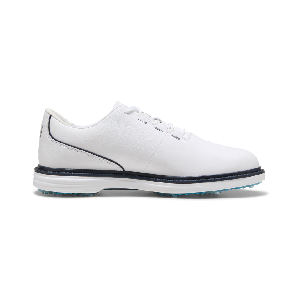 Puma Avant Tour Spiked Golf Shoes - Puma White & Deep Navy