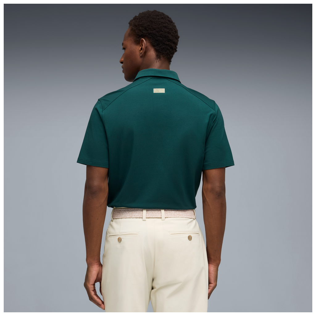 Puma x Arnold Palmer Madlon Umbrella Golf Polo Shirt - Forest Green