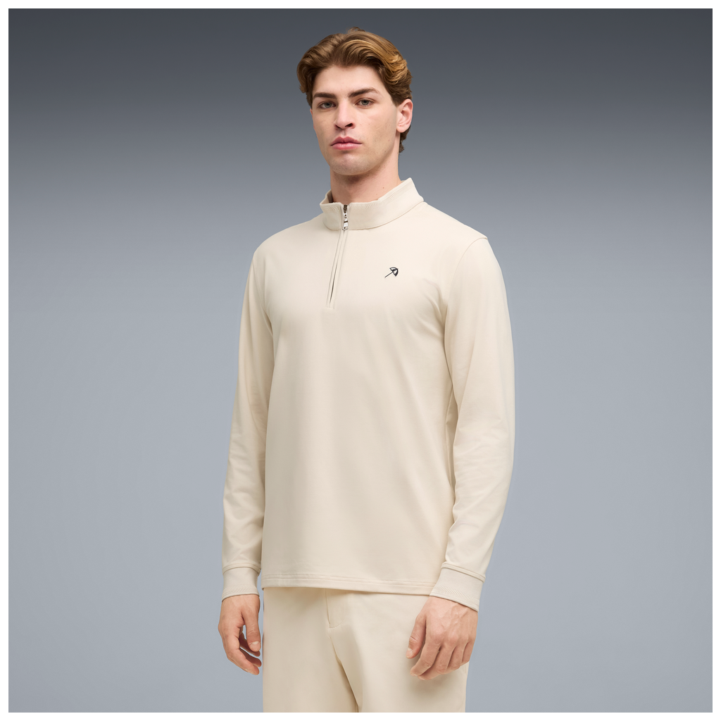Puma X Arnold Palmer Cloudspun 1/4 Zip Golf Pullover - Alpine Snow