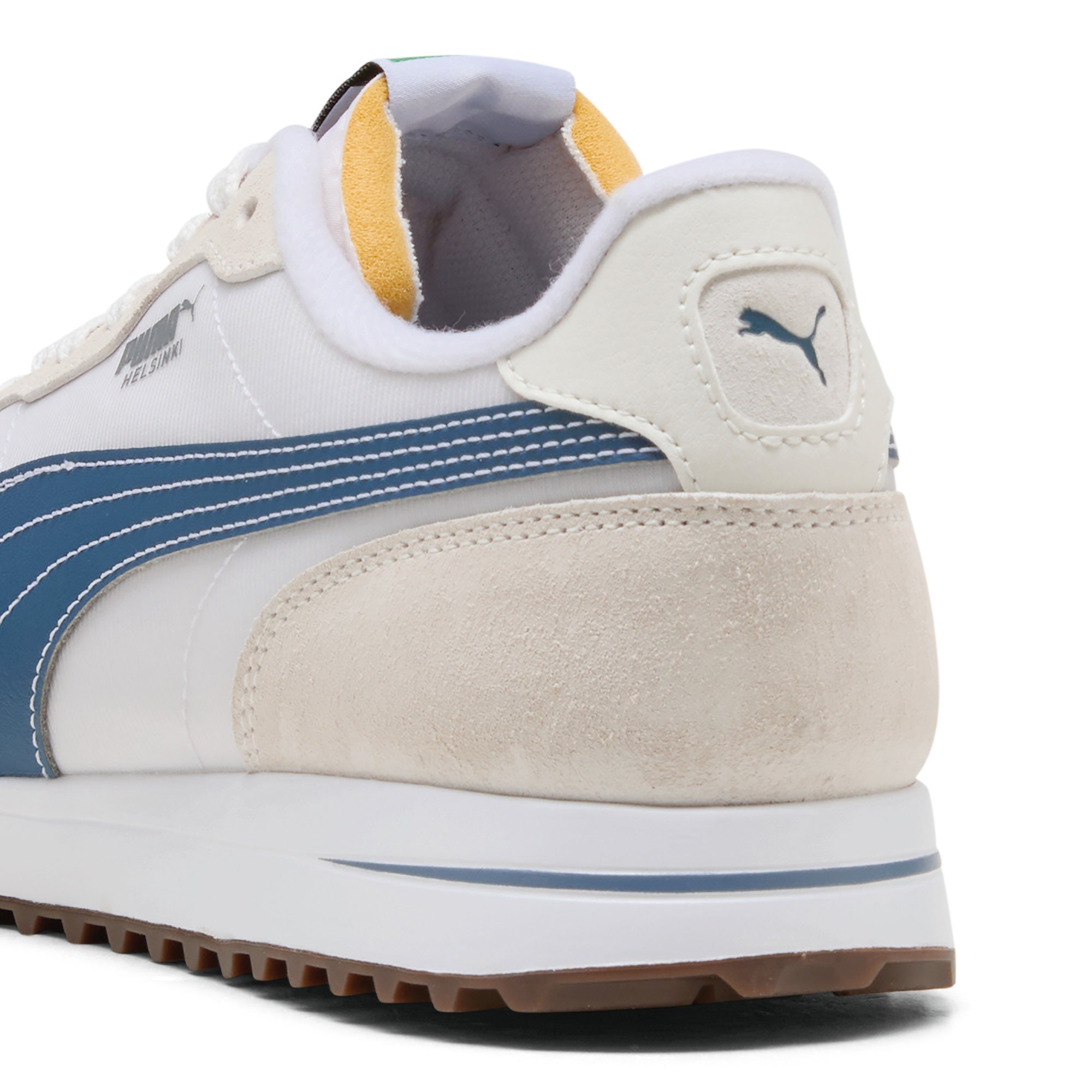 Puma Helsinki G Spikeless Golf Shoes - Puma White & Dark Indigo