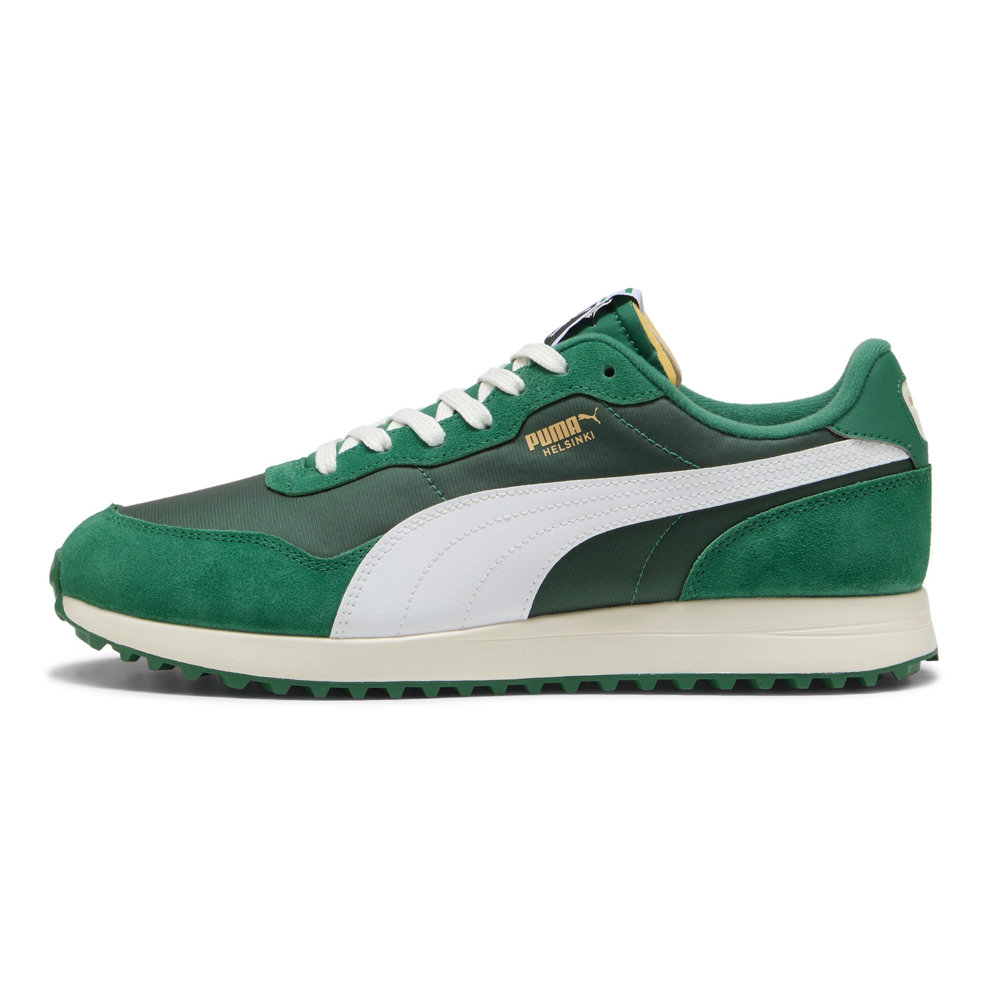Puma Helsinki G Spikeless Golf Shoes - Vine & Puma White