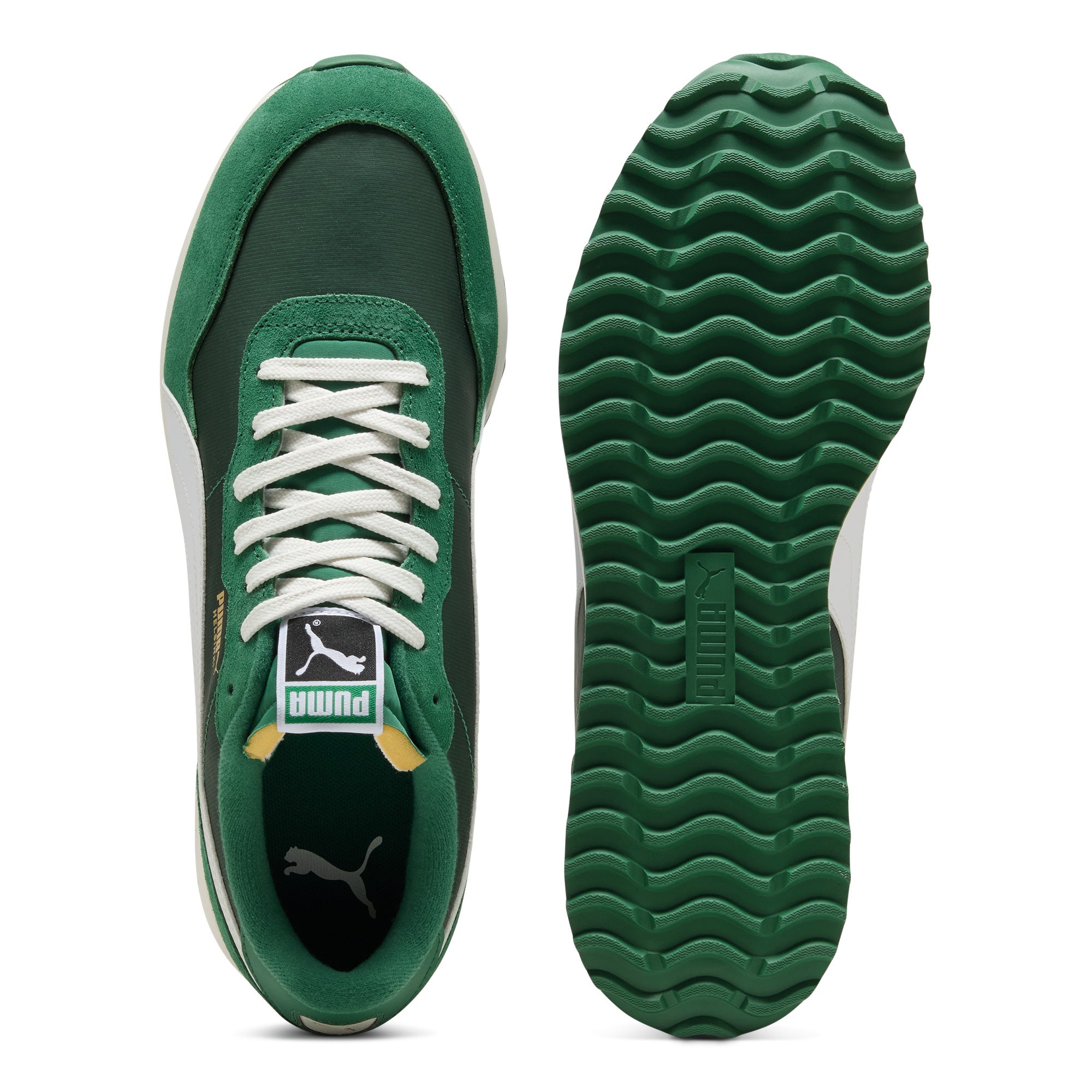 Puma Helsinki G Spikeless Golf Shoes - Vine & Puma White