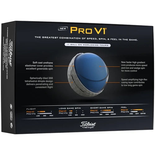 Titleist Pro V1 Golf Balls - High Numbers - White
