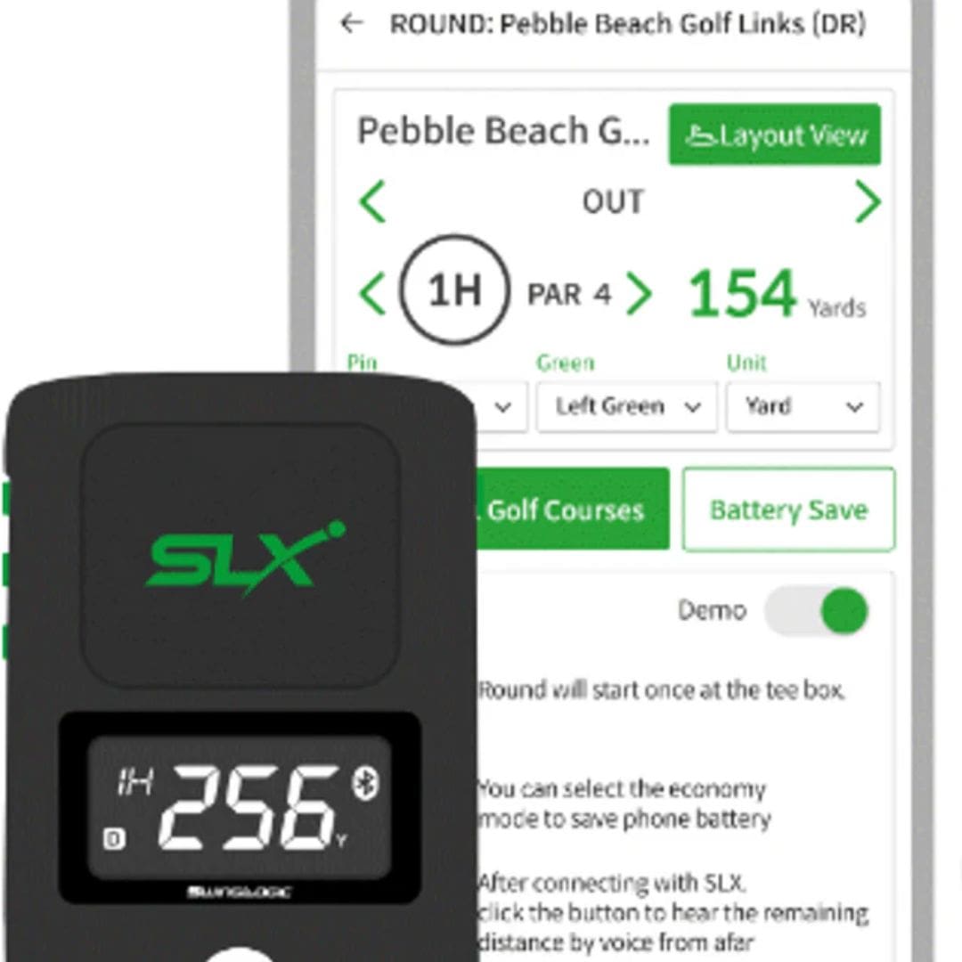 SwingLogic SLX Hybrid Mini Mobile Launch Monitor & GPS Device