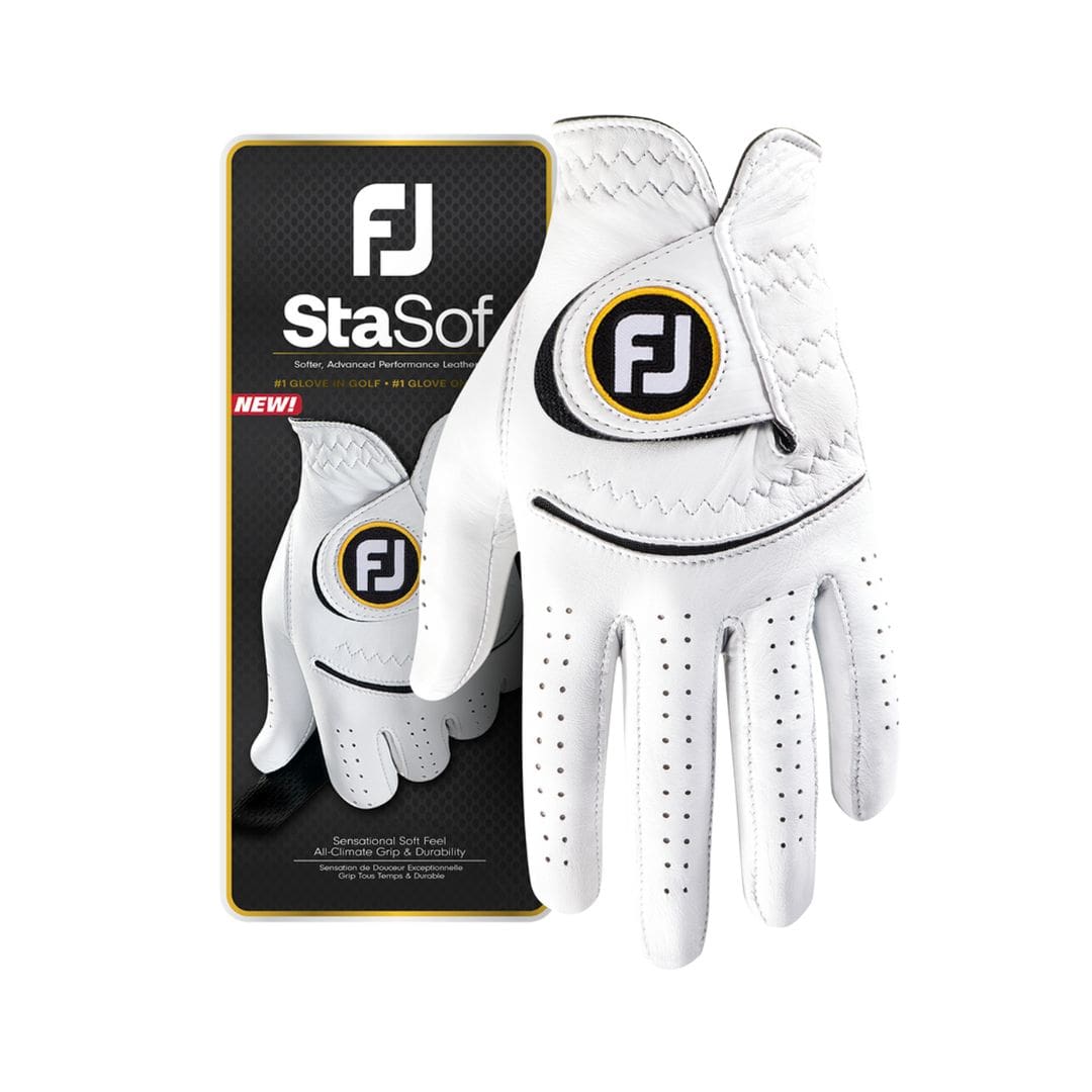 FootJoy StaSof Golf Glove (Pearl & Black)